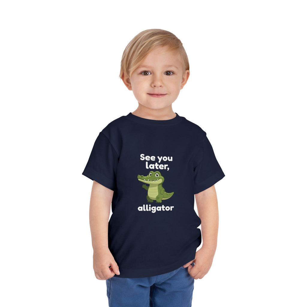 See You Later Alligator Toddler Tee — Cute Cartoon Alligator Kids Shirt