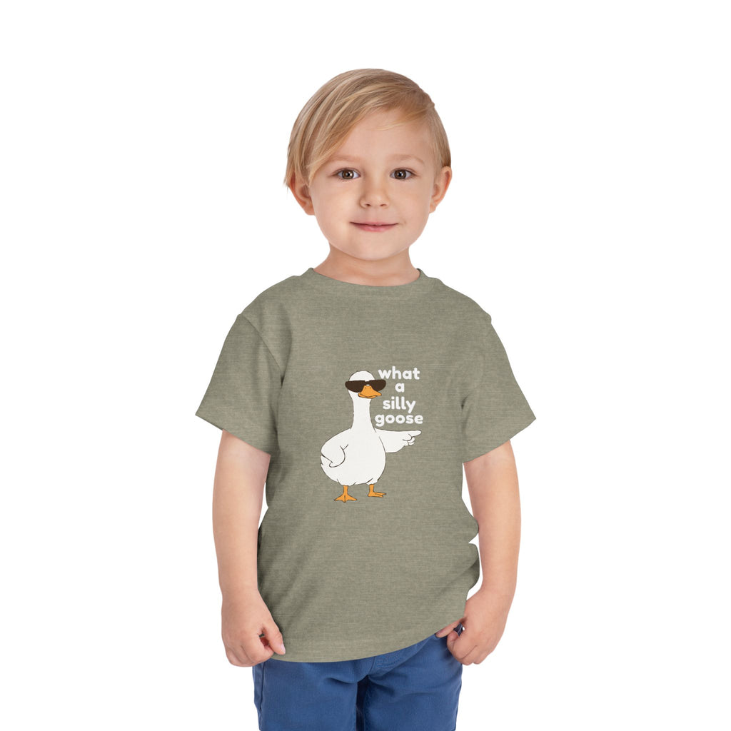 Toddler Tee — 'What a Silly Goose' Cute Goose Graphic Tee for Kids
