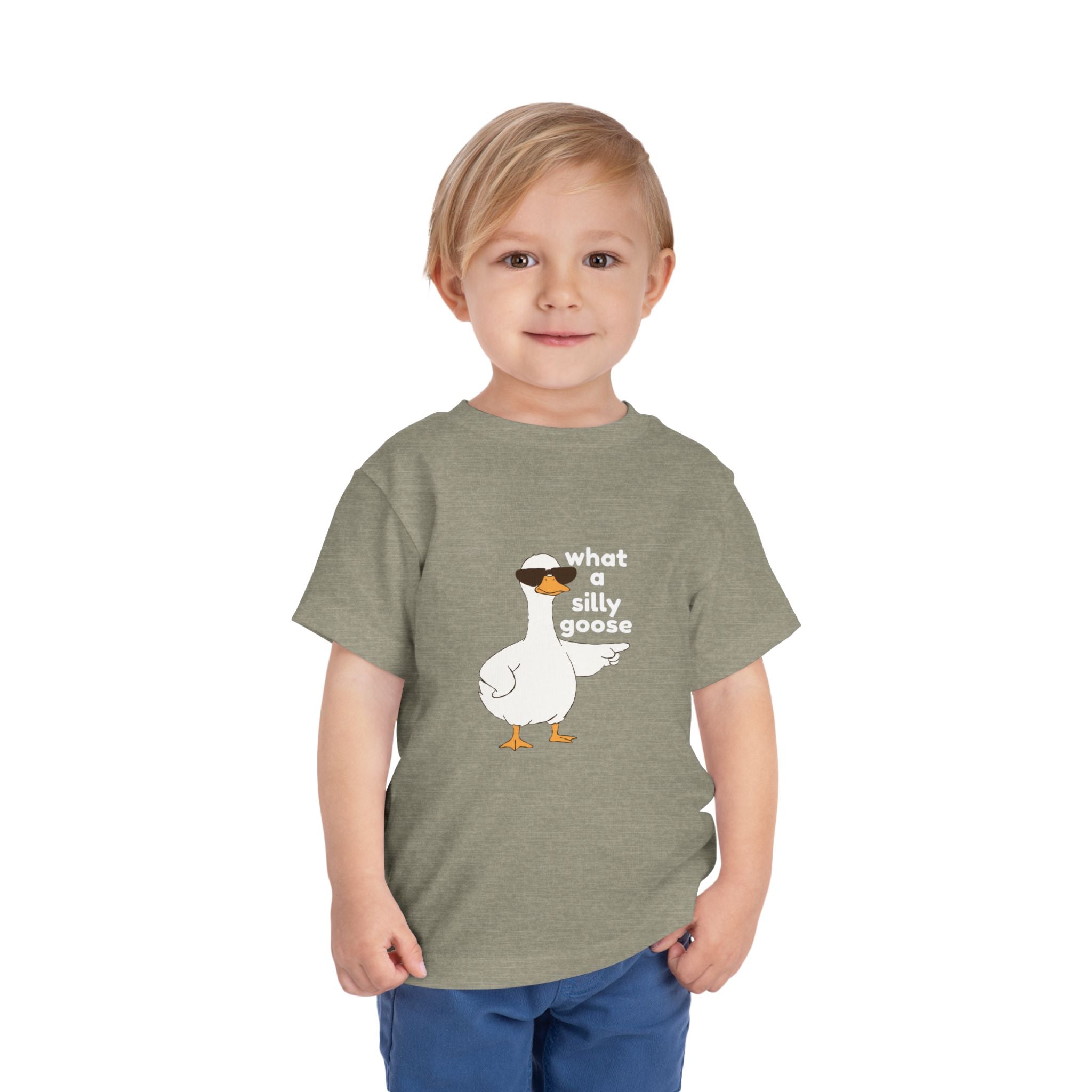 Toddler Tee — 'What a Silly Goose' Cute Goose Graphic Tee for Kids
