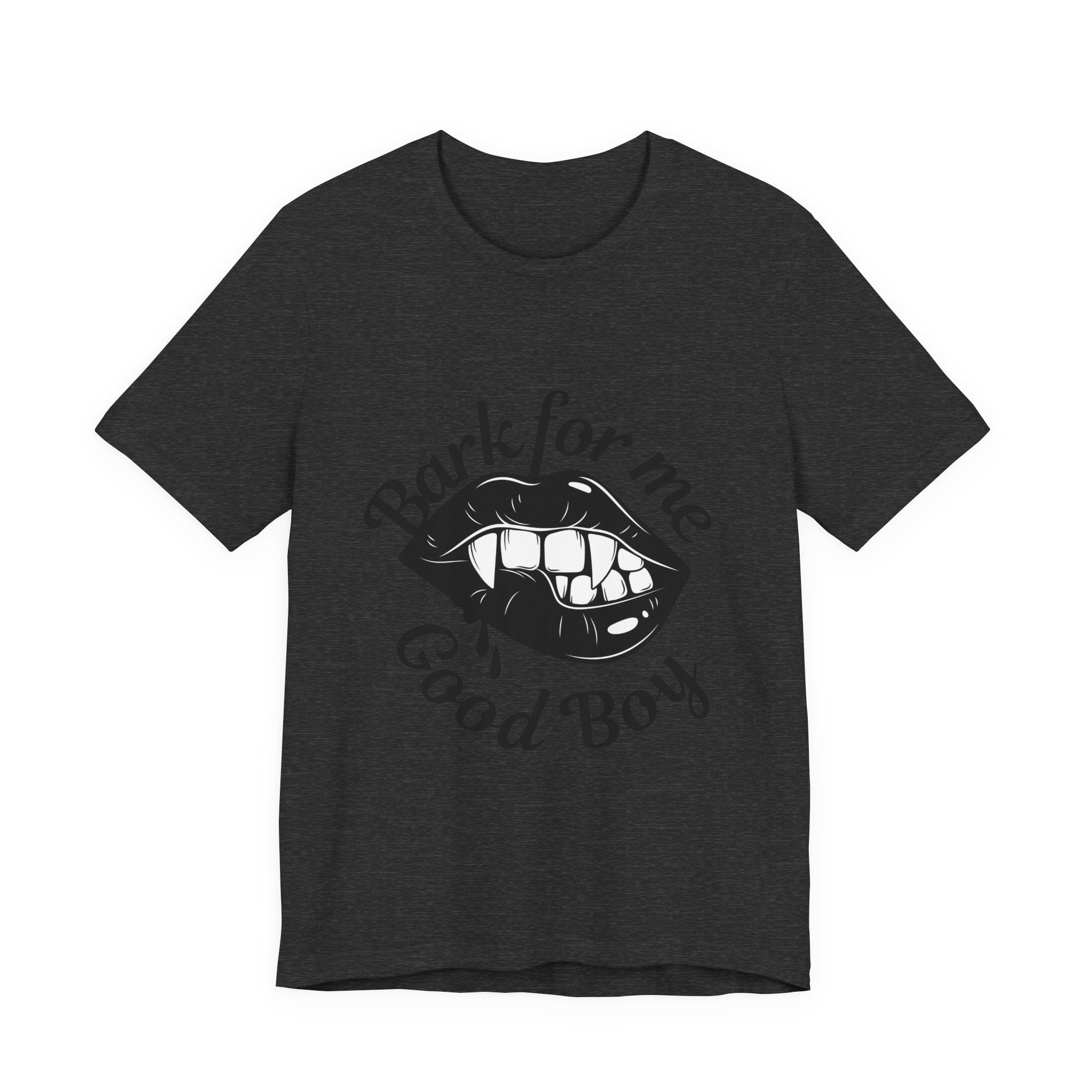 Graphic Tee — "Bark For Me Good Boy" Lip & Teeth Design