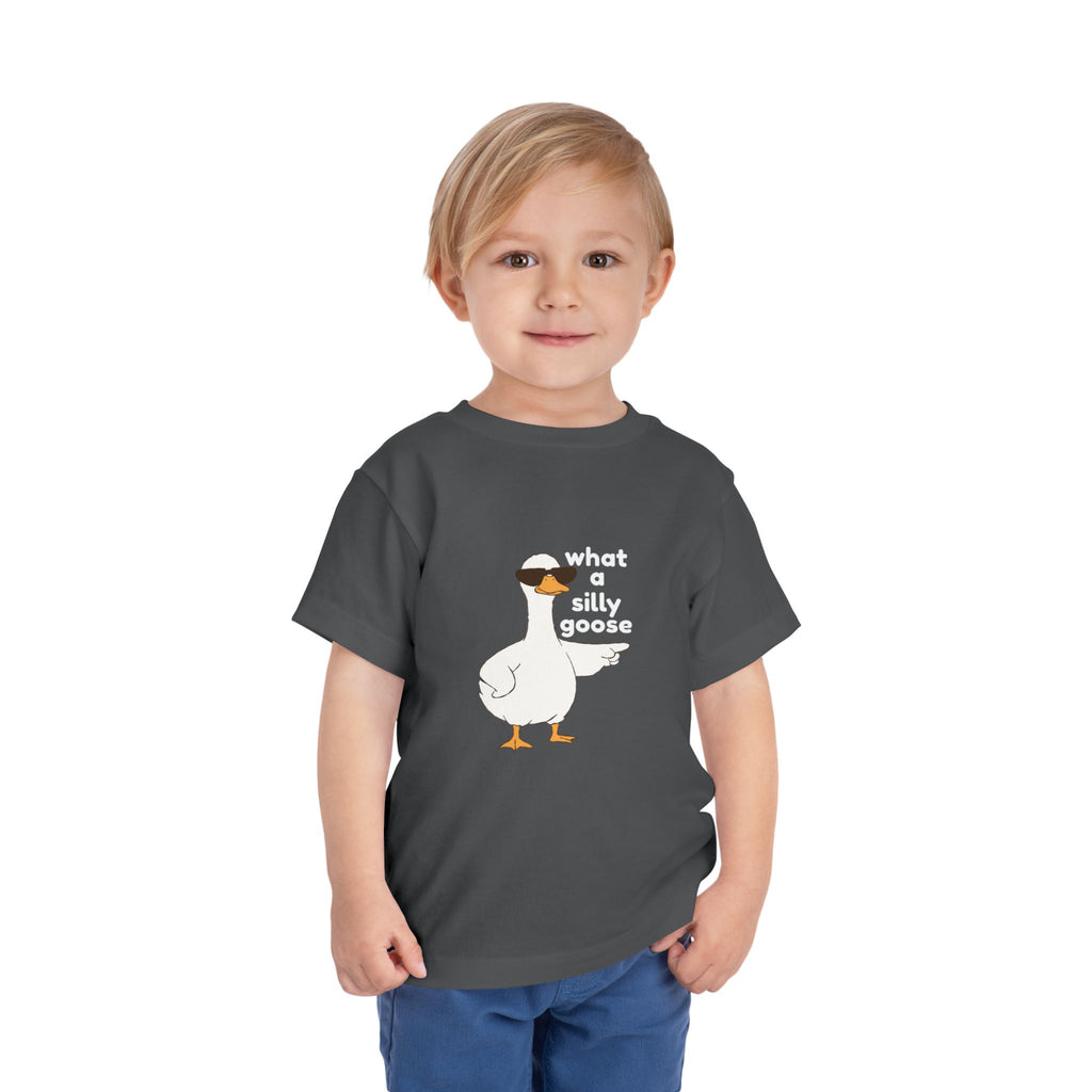 Toddler Tee — 'What a Silly Goose' Cute Goose Graphic Tee for Kids