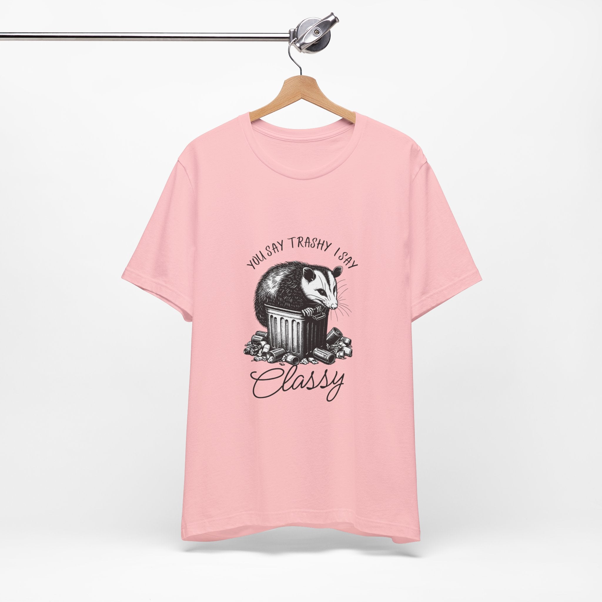 T‑Shirt — “You Say Trashy I Say Classy” Opossum Vintage Graphic Tee