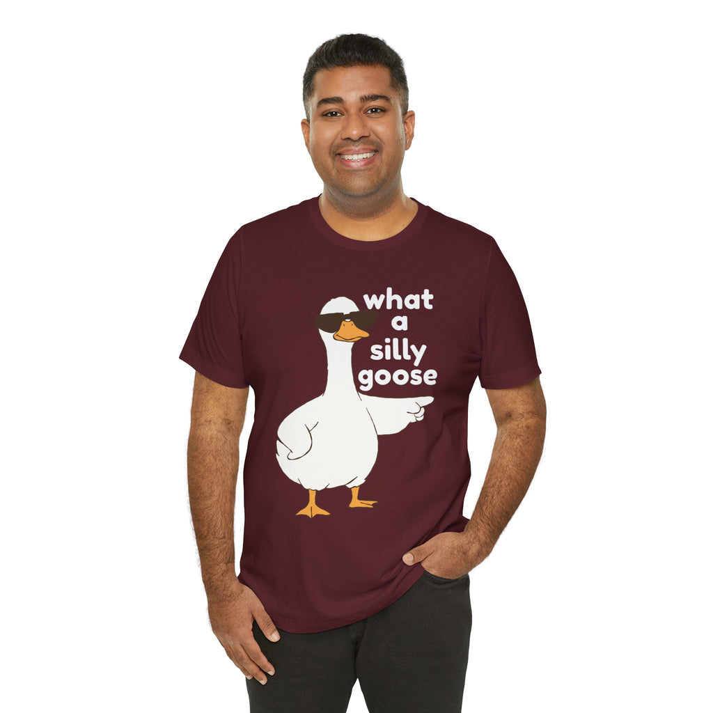 What a Silly Goose T-Shirt — Funny Cartoon Goose Tee for Animal Lovers