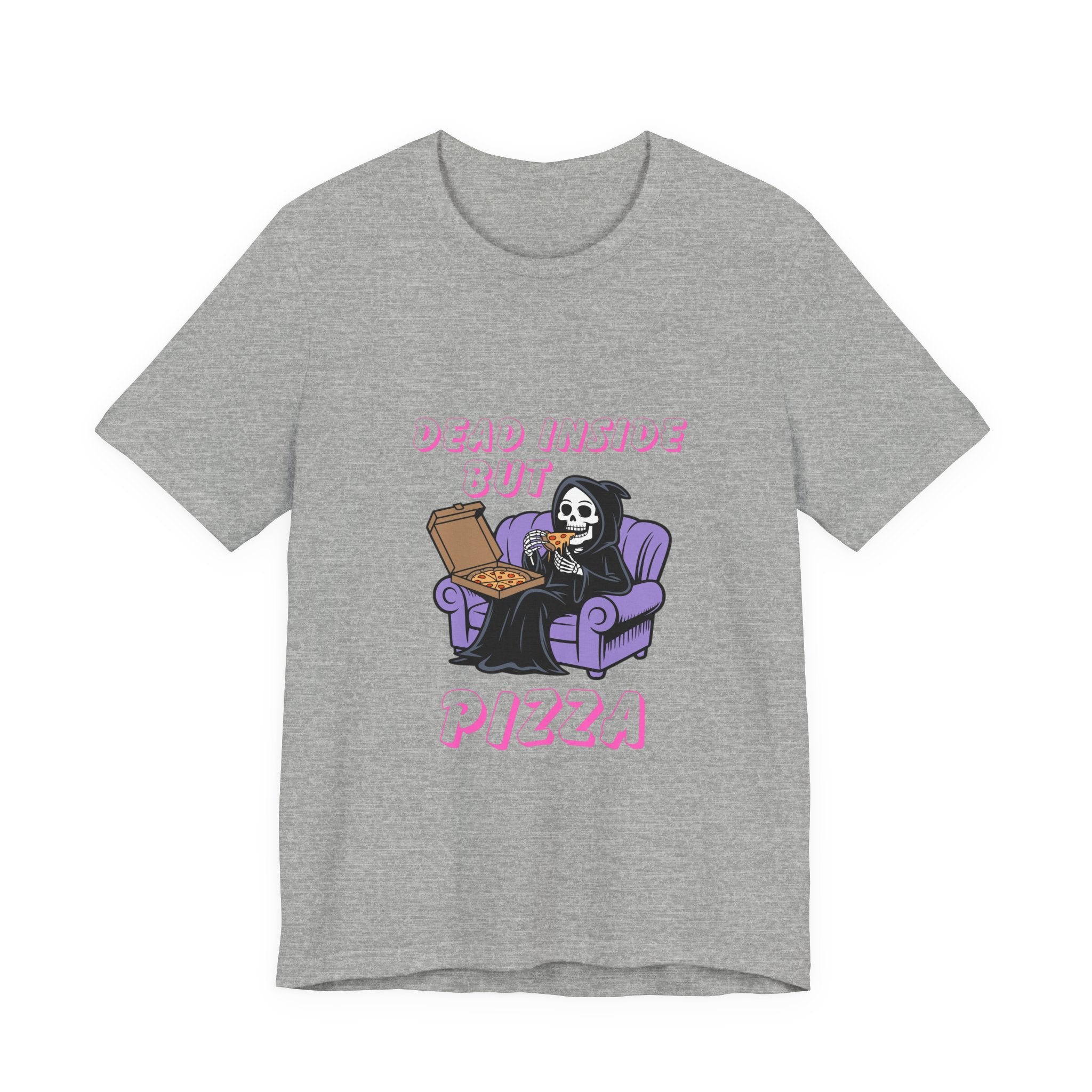 Dead Inside But Pizza T-Shirt — Funny Grim Reaper Pizza Tee