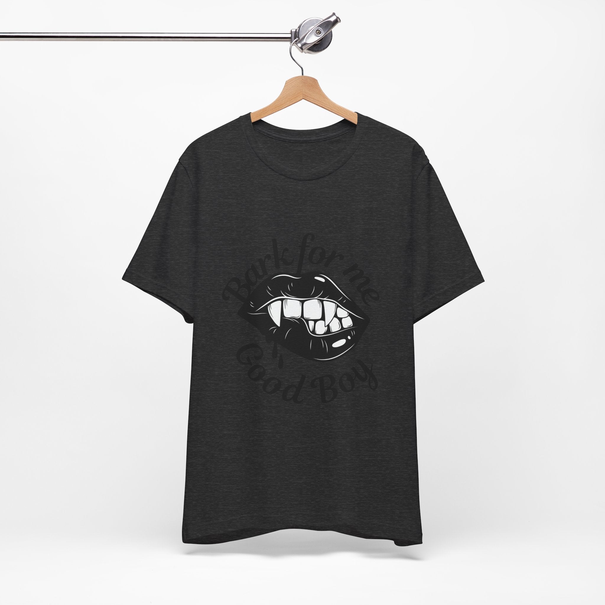Graphic Tee — "Bark For Me Good Boy" Lip & Teeth Design
