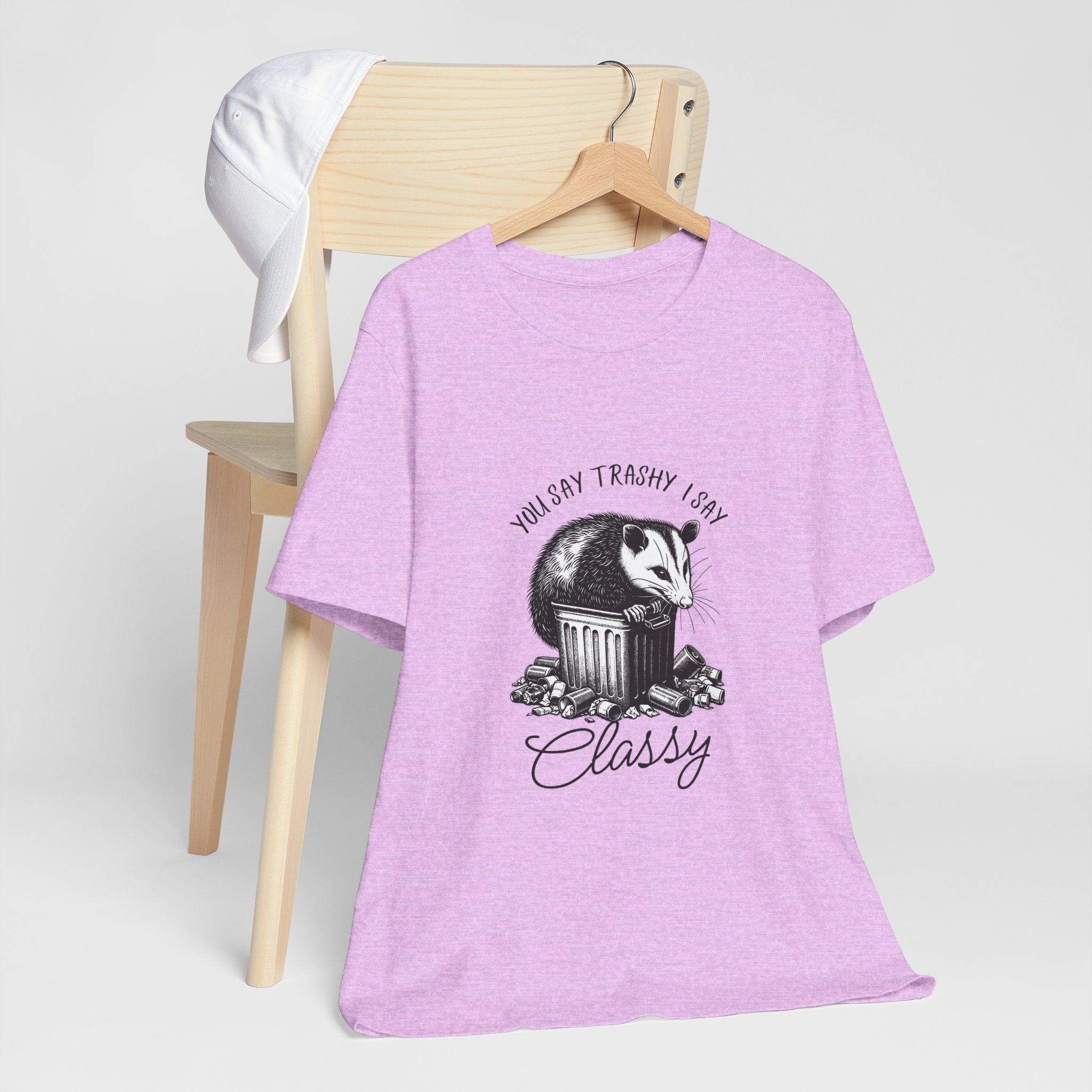 T‑Shirt — “You Say Trashy I Say Classy” Opossum Vintage Graphic Tee