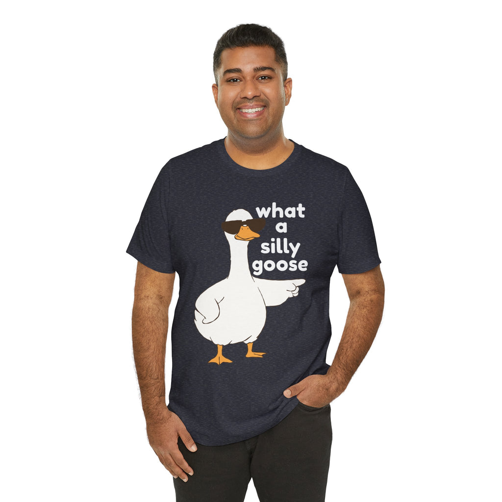What a Silly Goose T-Shirt — Funny Cartoon Goose Tee for Animal Lovers