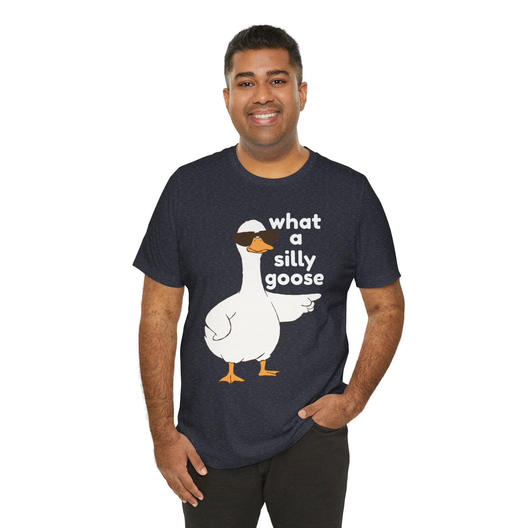 What a Silly Goose T-Shirt — Funny Cartoon Goose Tee for Animal Lovers