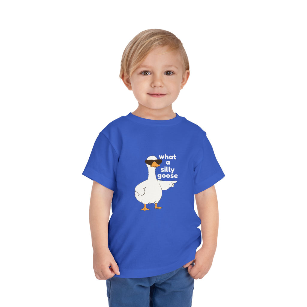 Toddler Tee — 'What a Silly Goose' Cute Goose Graphic Tee for Kids