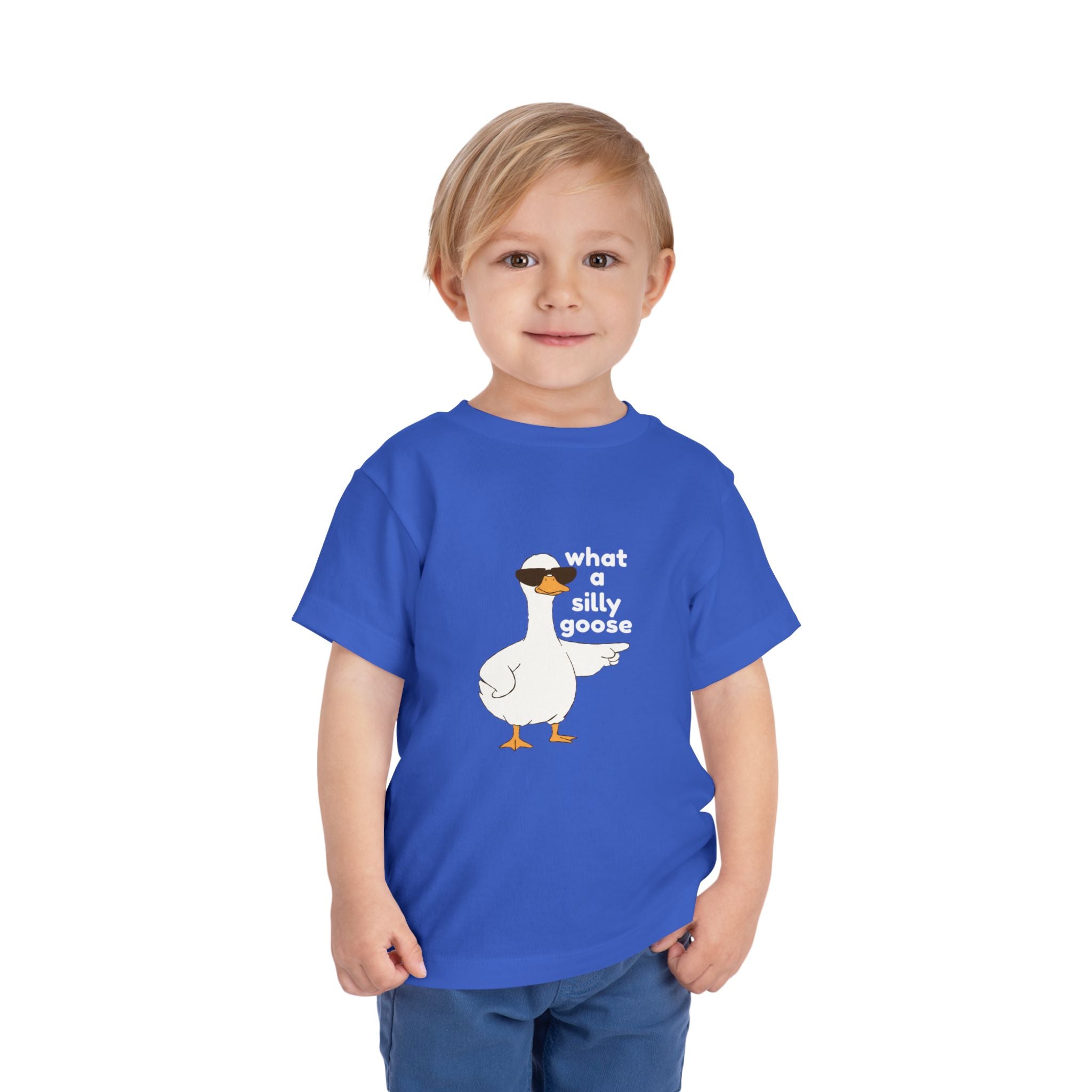 Toddler Tee — 'What a Silly Goose' Cute Goose Graphic Tee for Kids