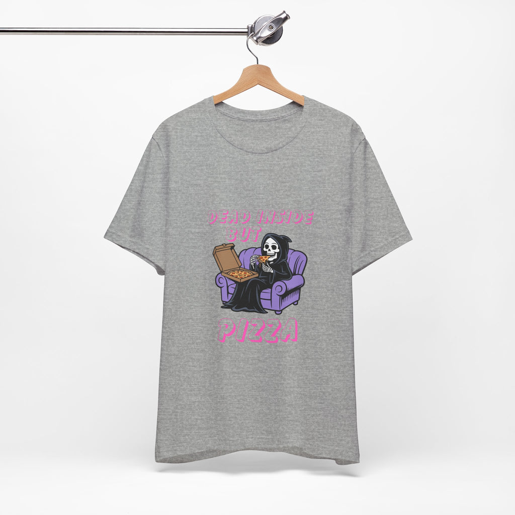 Dead Inside But Pizza T-Shirt — Funny Grim Reaper Pizza Tee