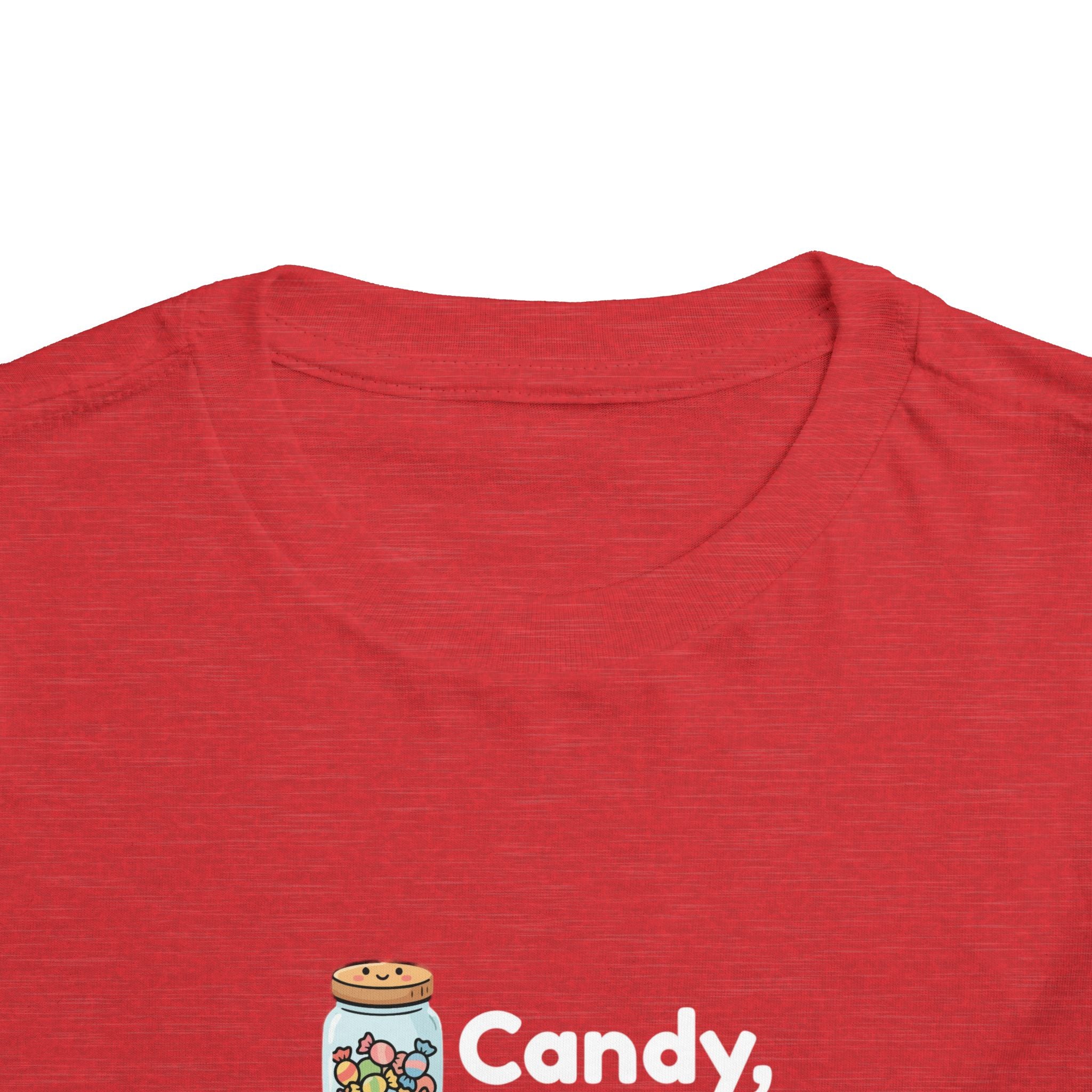 Toddler Tee — "Candy, Candy Canes, Candy Corn & Syrup" Holiday Candy Kids Shirt