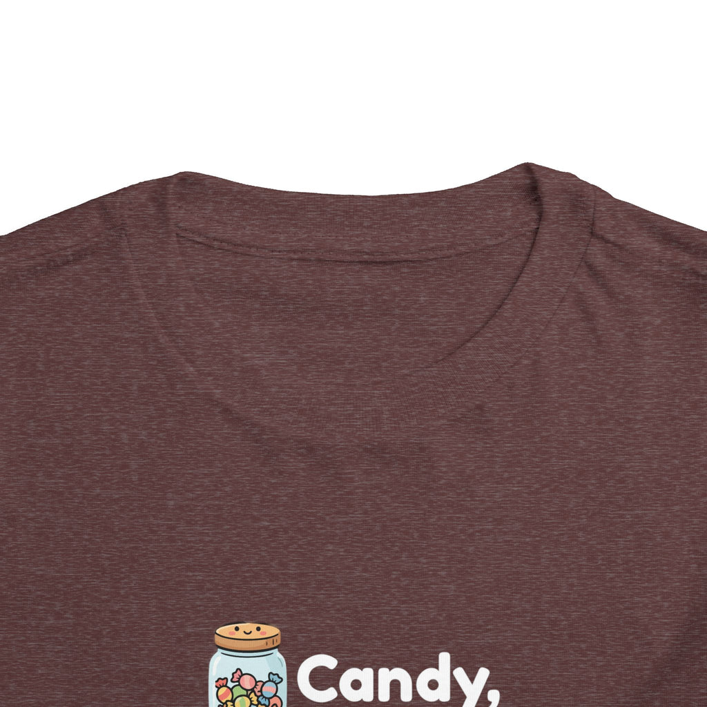 Toddler Tee — "Candy, Candy Canes, Candy Corn & Syrup" Holiday Candy Kids Shirt