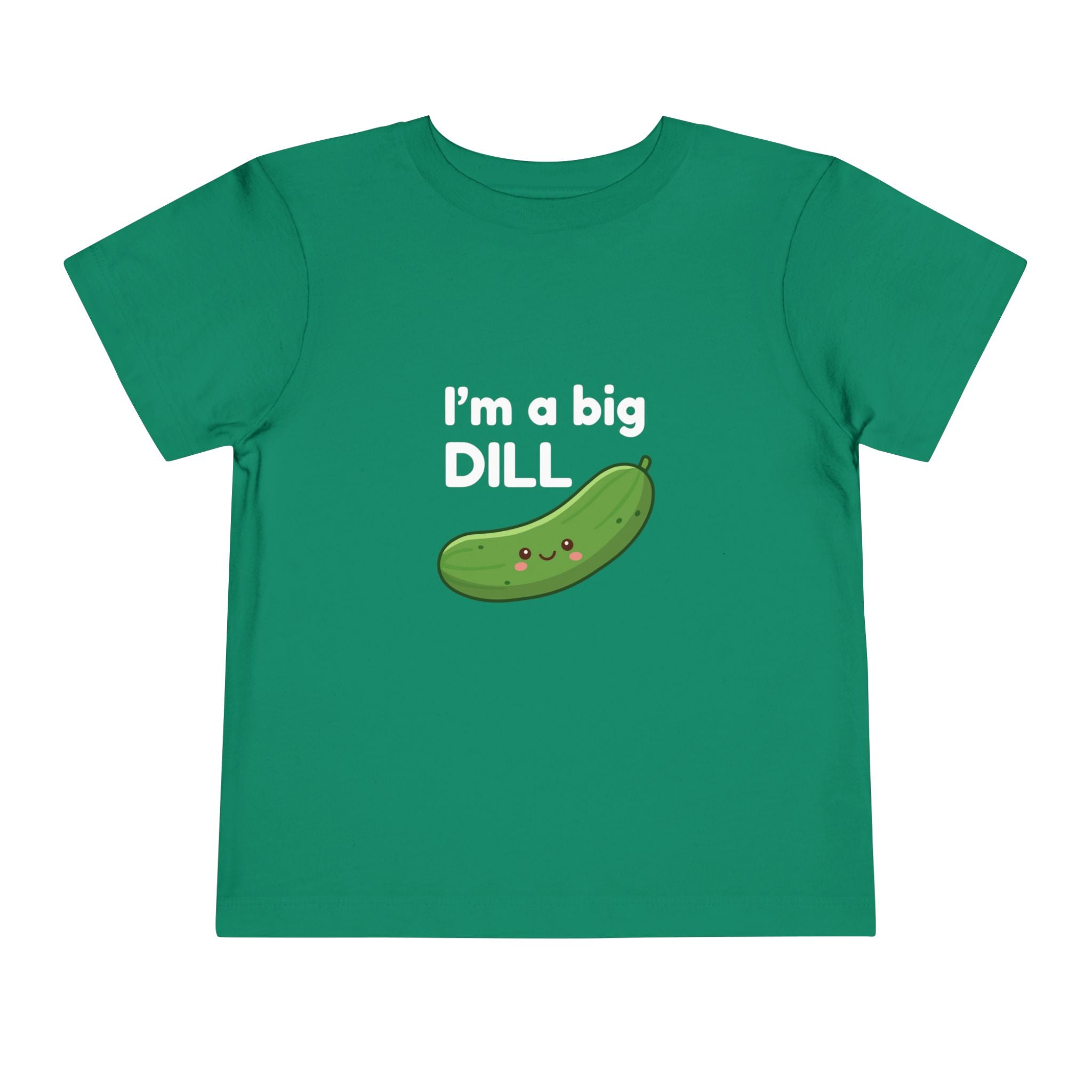 I’m a Big Dill Toddler Tee - Cute Pickle Graphic Shirt for Kids