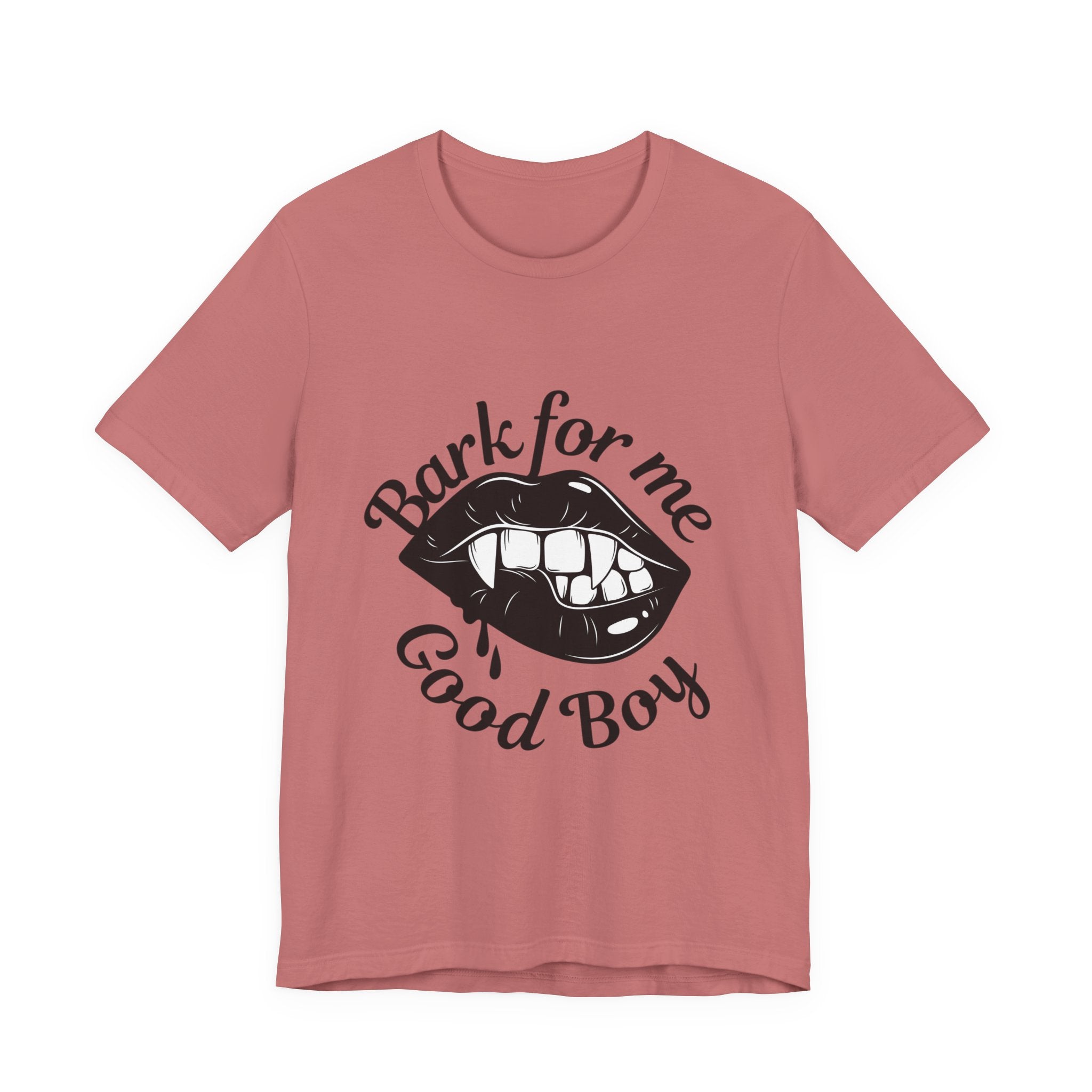 Graphic Tee — "Bark For Me Good Boy" Lip & Teeth Design