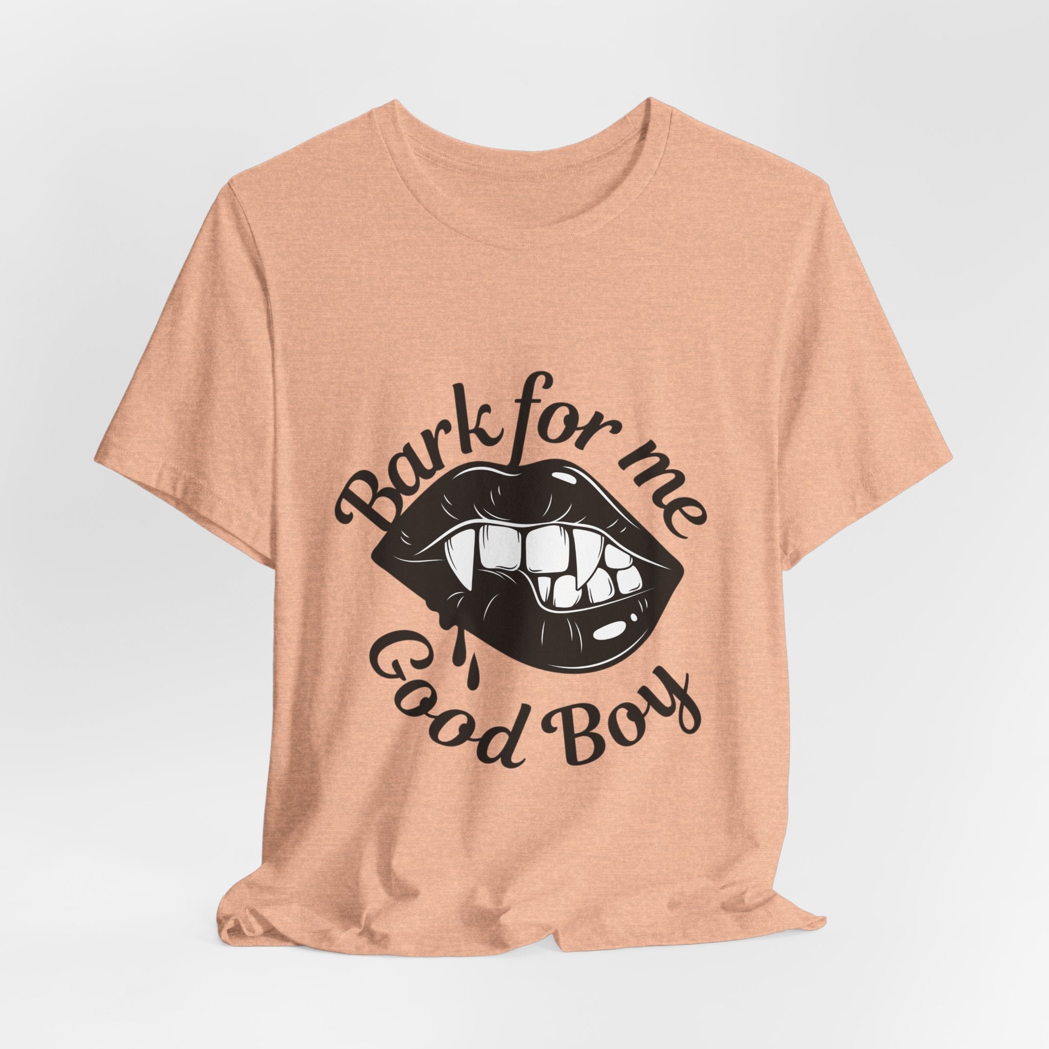Graphic Tee — "Bark For Me Good Boy" Lip & Teeth Design
