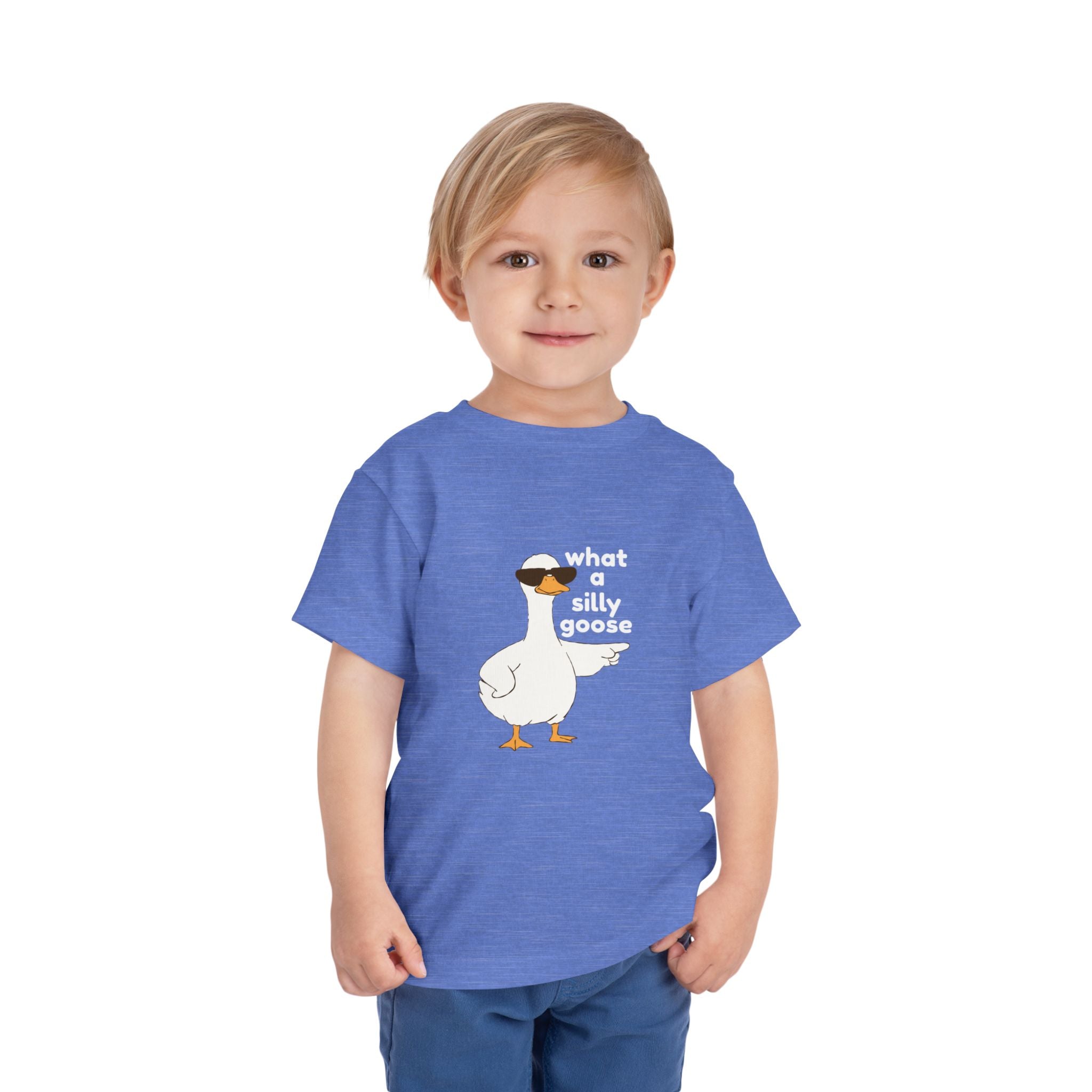 Toddler Tee — 'What a Silly Goose' Cute Goose Graphic Tee for Kids