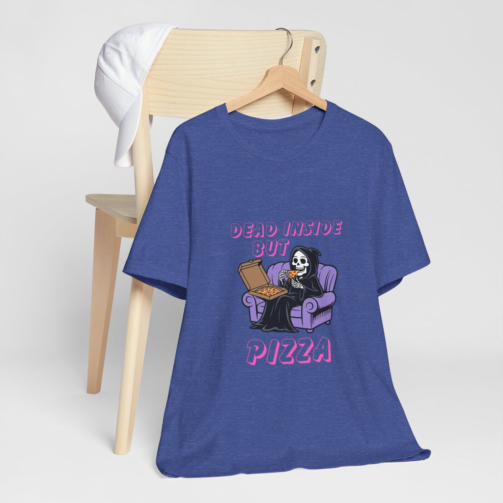 Dead Inside But Pizza T-Shirt — Funny Grim Reaper Pizza Tee