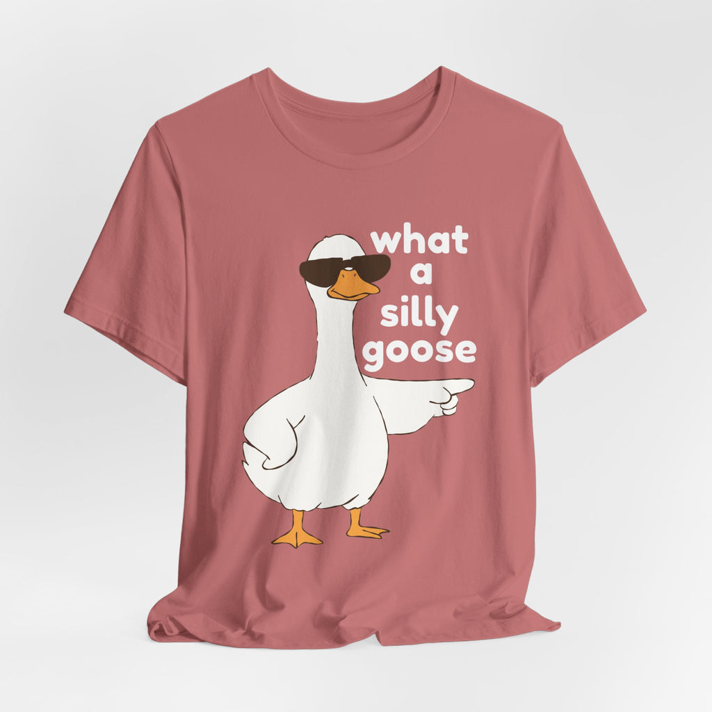 What a Silly Goose T-Shirt — Funny Cartoon Goose Tee for Animal Lovers
