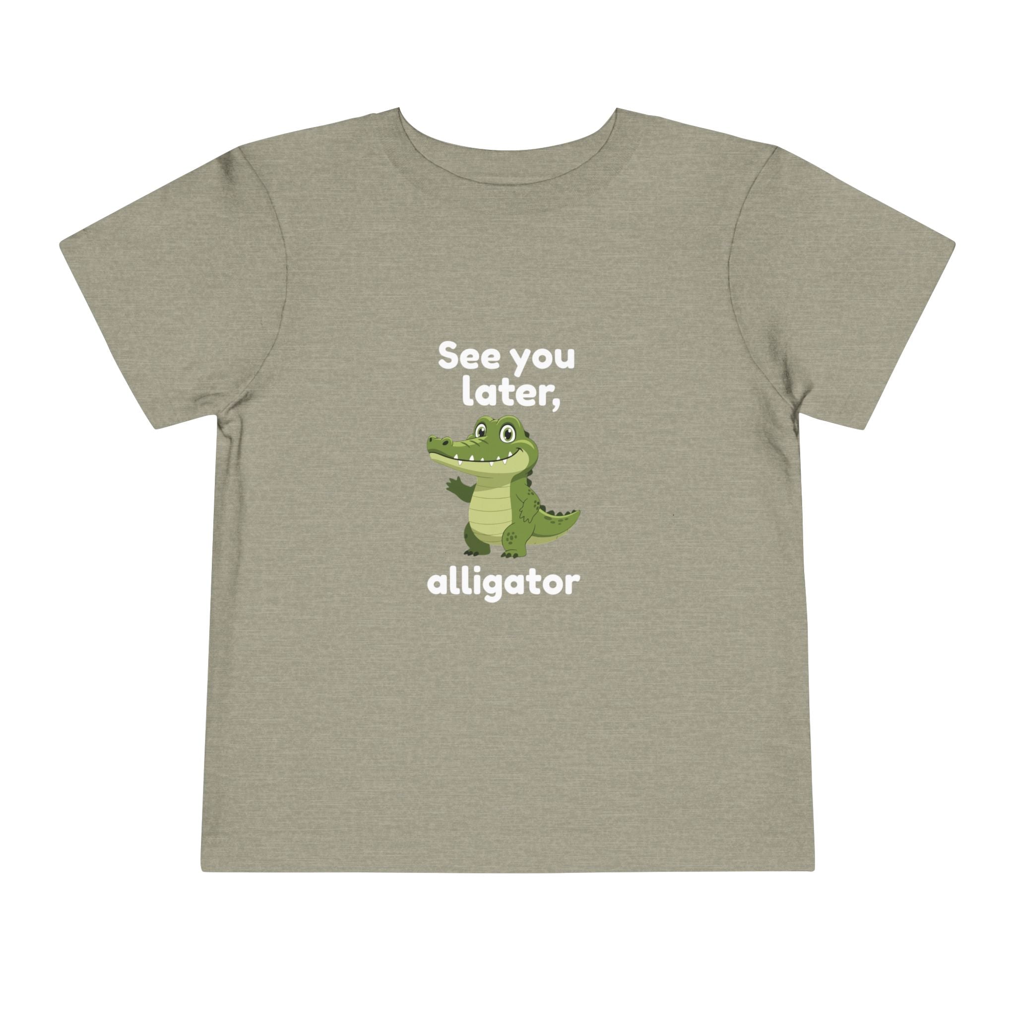 See You Later Alligator Toddler Tee — Cute Cartoon Alligator Kids Shirt
