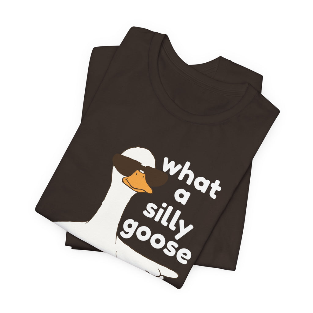 What a Silly Goose T-Shirt — Funny Cartoon Goose Tee for Animal Lovers