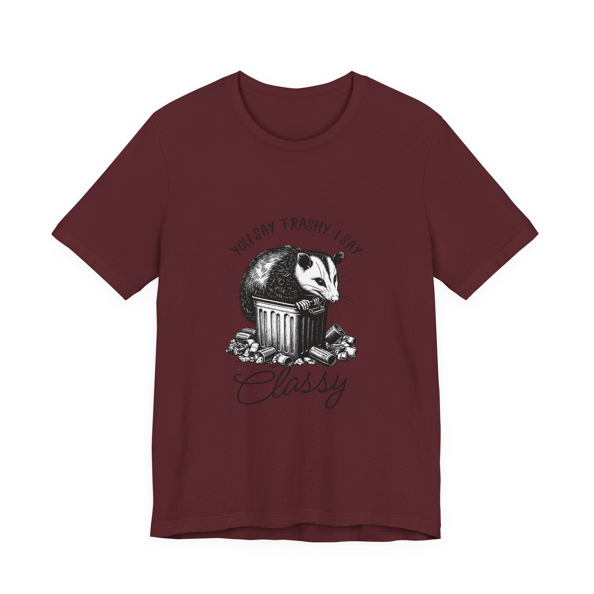 T‑Shirt — “You Say Trashy I Say Classy” Opossum Vintage Graphic Tee