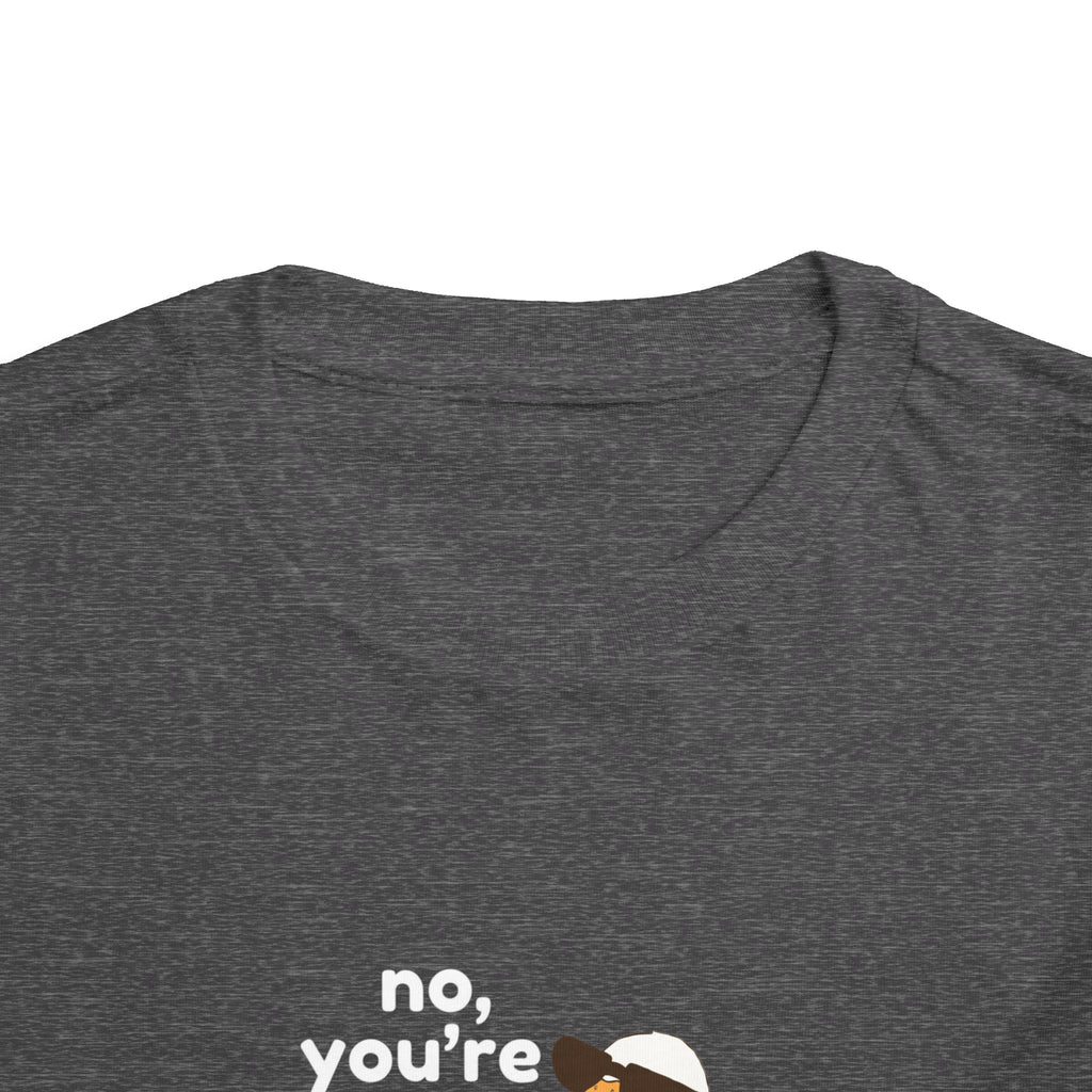 Toddler Tee – "No, You're a Silly Goose" Cute Cartoon Goose Shirt