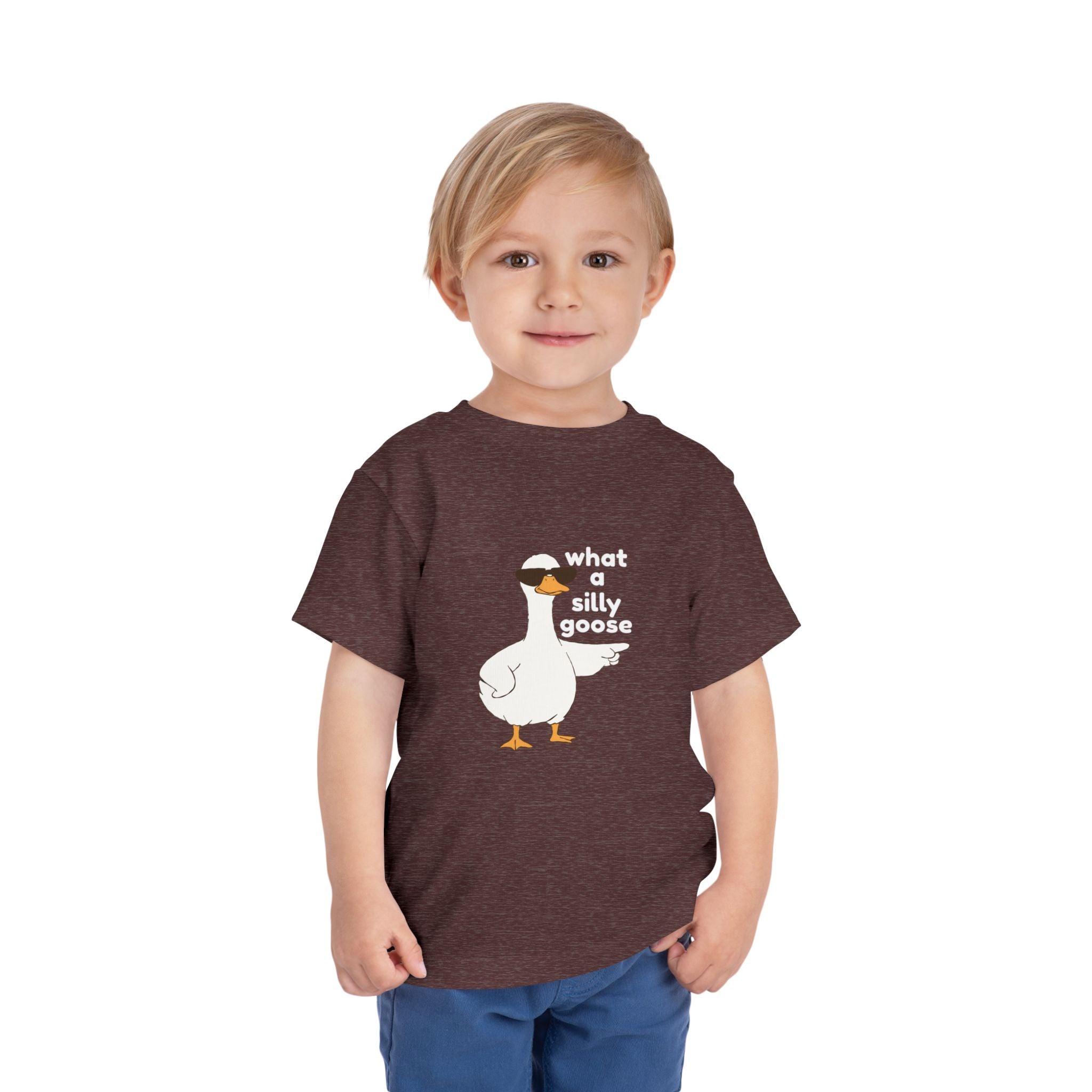 Toddler Tee — 'What a Silly Goose' Cute Goose Graphic Tee for Kids