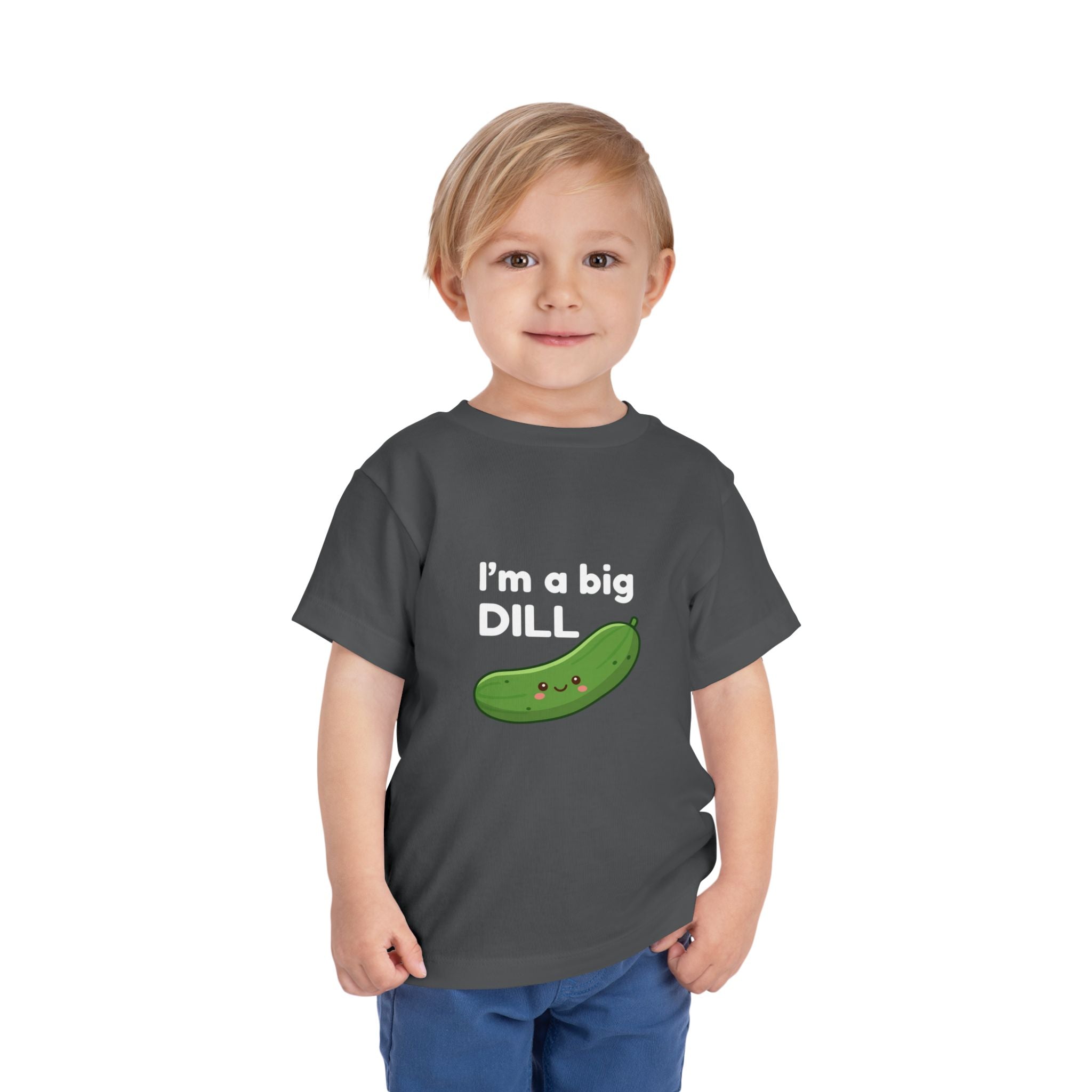 I’m a Big Dill Toddler Tee - Cute Pickle Graphic Shirt for Kids