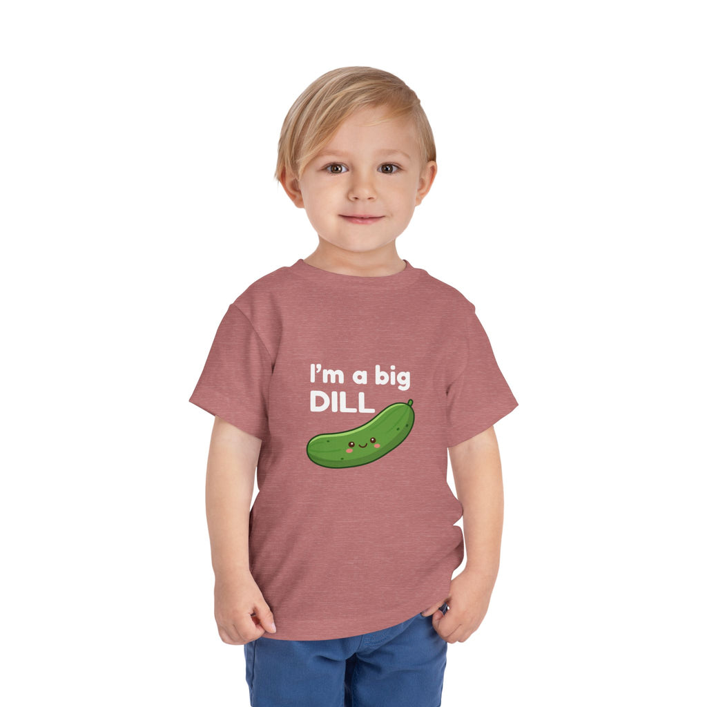 I’m a Big Dill Toddler Tee - Cute Pickle Graphic Shirt for Kids