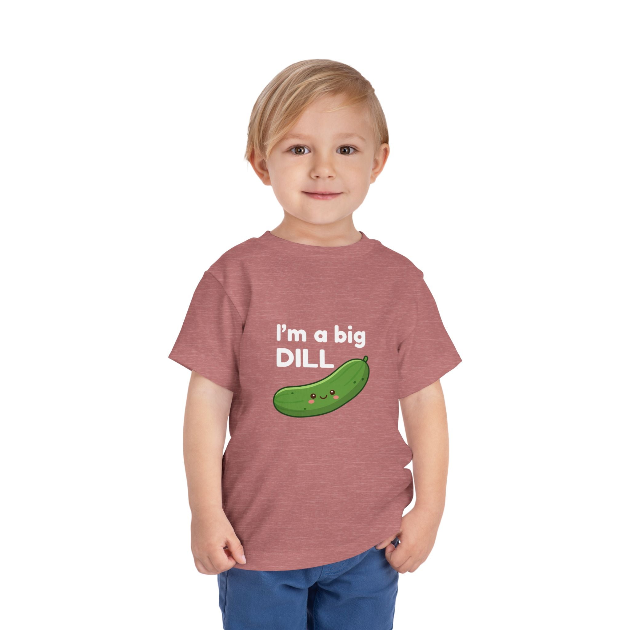 I’m a Big Dill Toddler Tee - Cute Pickle Graphic Shirt for Kids