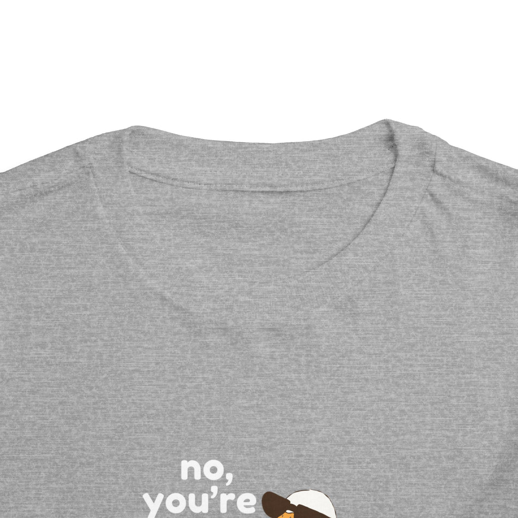 Toddler Tee – "No, You're a Silly Goose" Cute Cartoon Goose Shirt