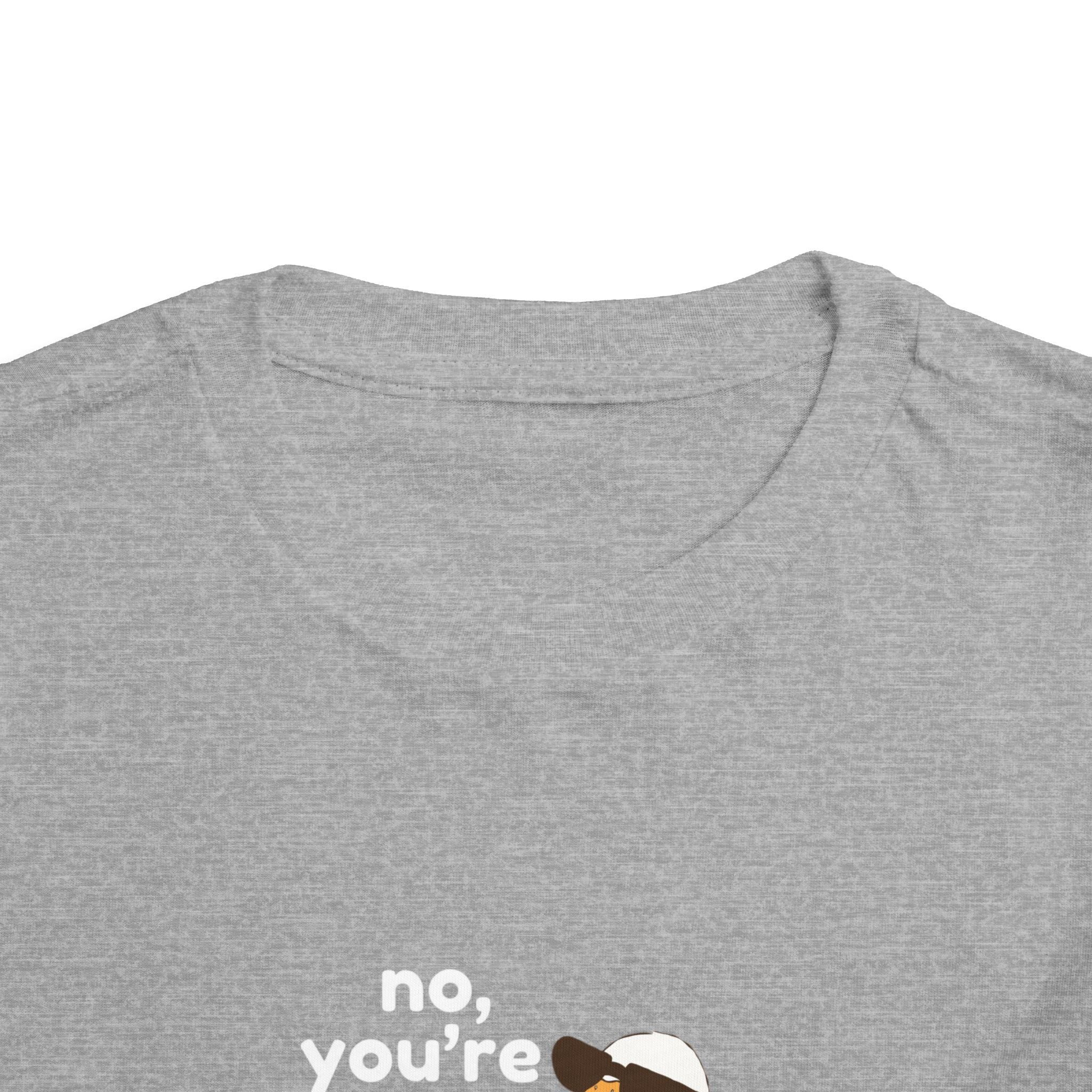 Toddler Tee – "No, You're a Silly Goose" Cute Cartoon Goose Shirt