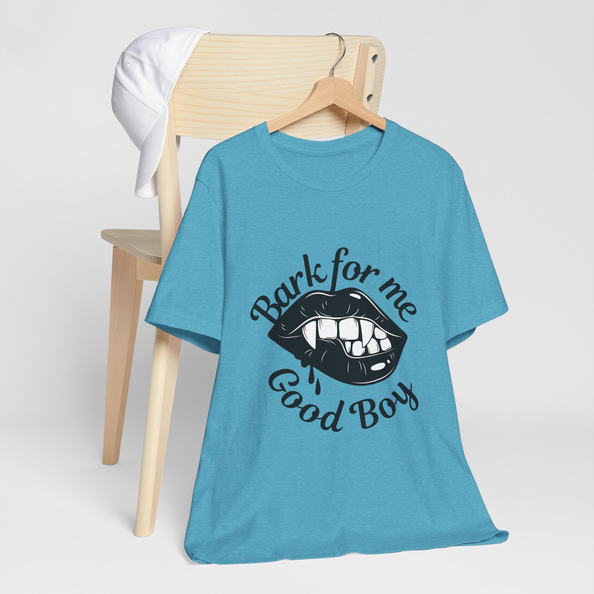 Graphic Tee — "Bark For Me Good Boy" Lip & Teeth Design