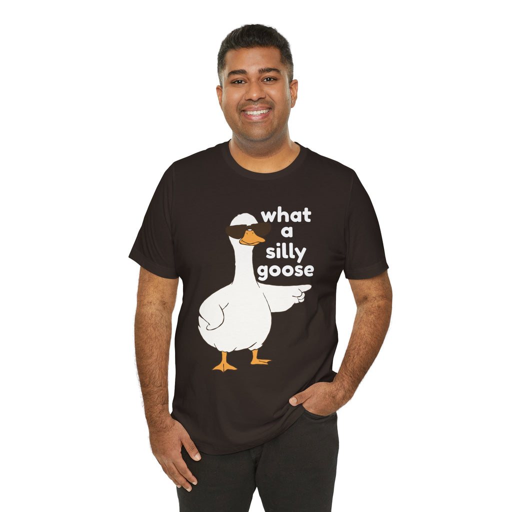 What a Silly Goose T-Shirt — Funny Cartoon Goose Tee for Animal Lovers