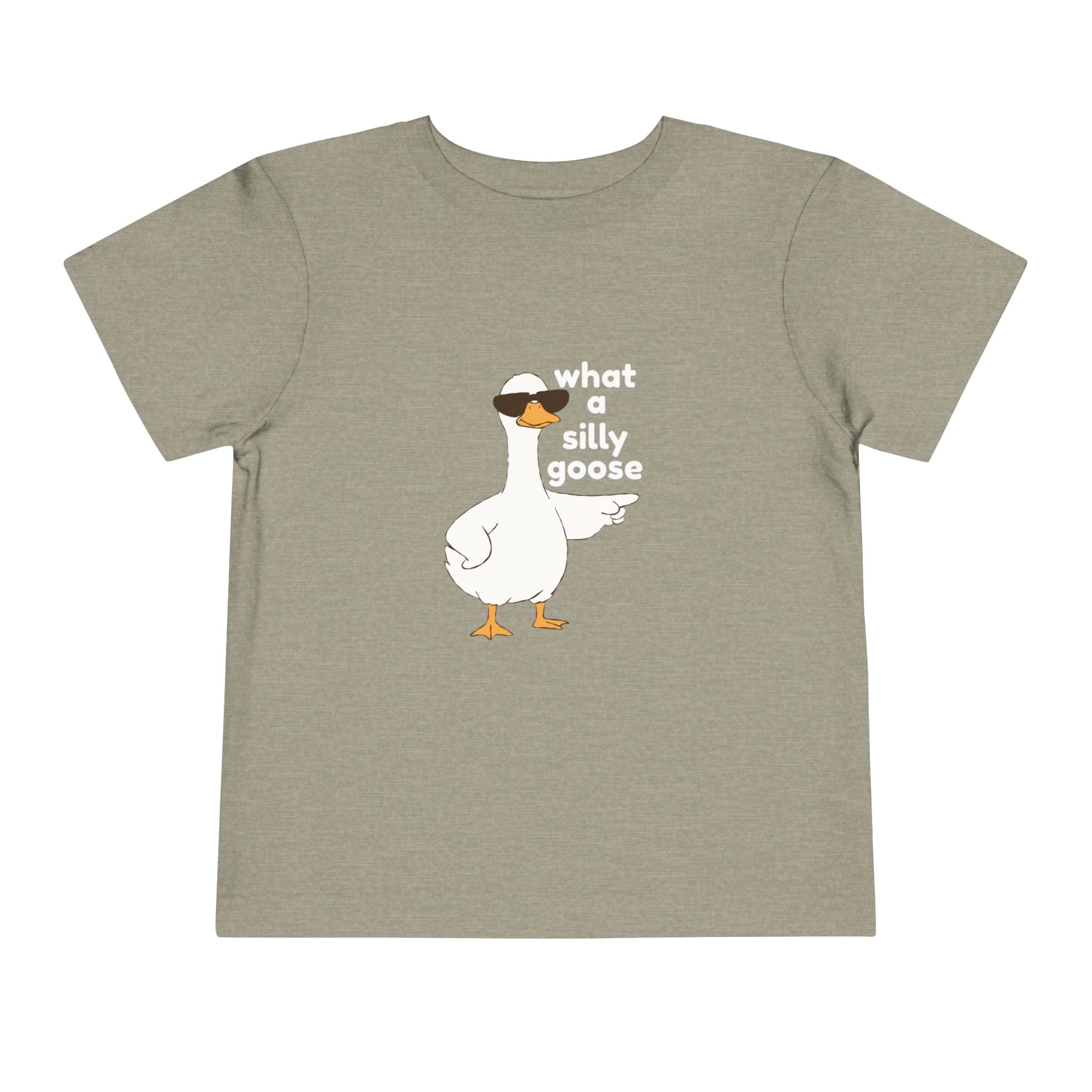 Toddler Tee — 'What a Silly Goose' Cute Goose Graphic Tee for Kids