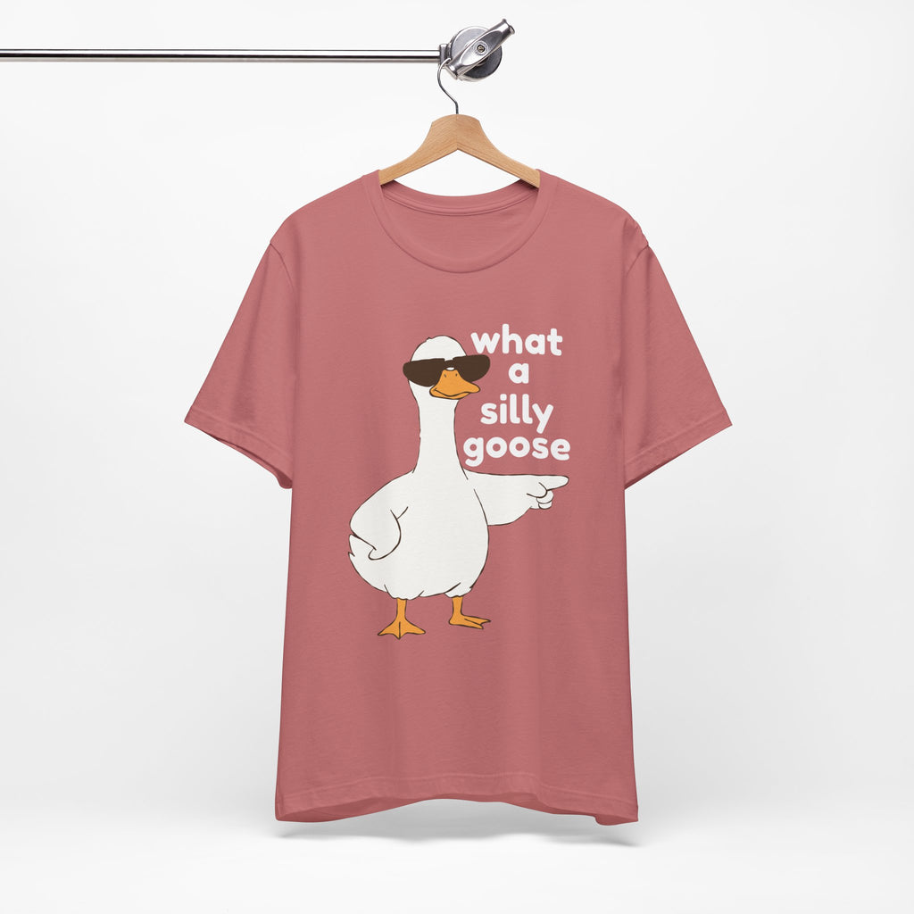 What a Silly Goose T-Shirt — Funny Cartoon Goose Tee for Animal Lovers