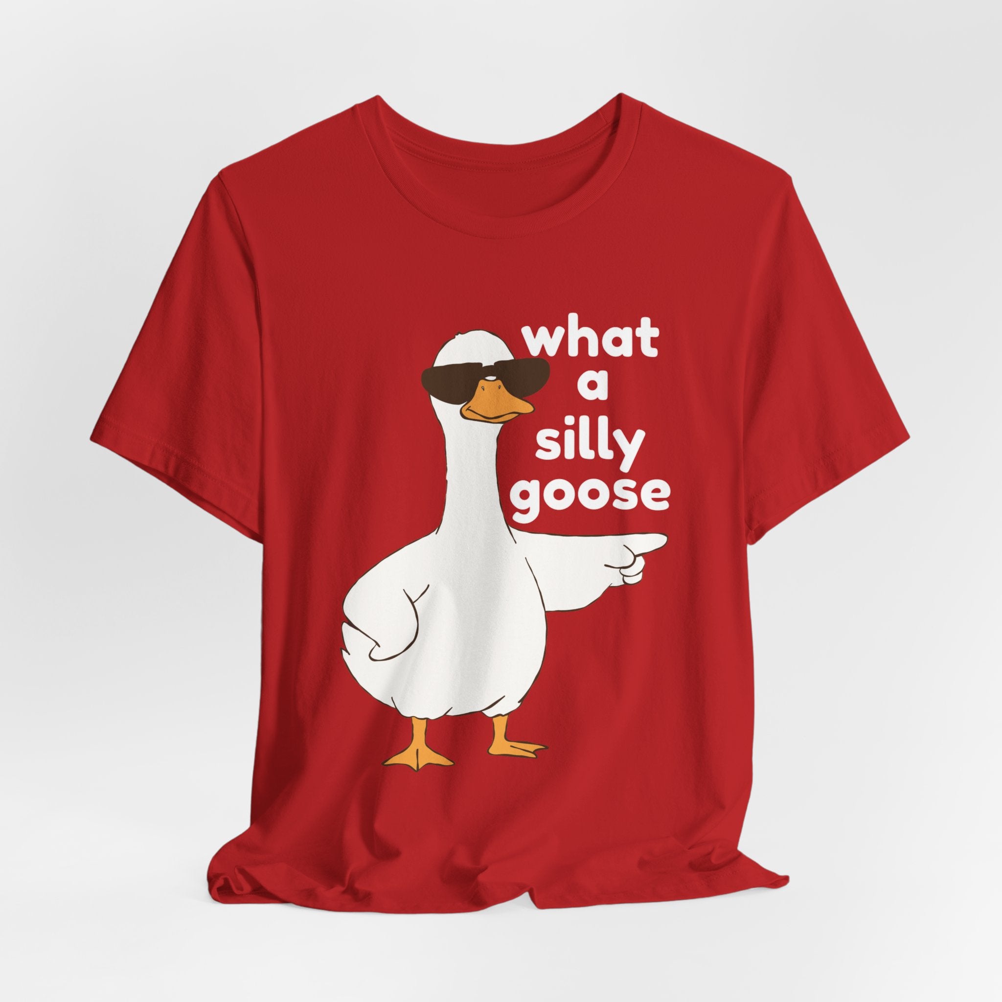 What a Silly Goose T-Shirt — Funny Cartoon Goose Tee for Animal Lovers