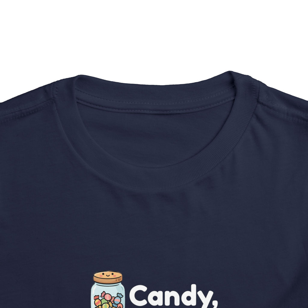 Toddler Tee — "Candy, Candy Canes, Candy Corn & Syrup" Holiday Candy Kids Shirt