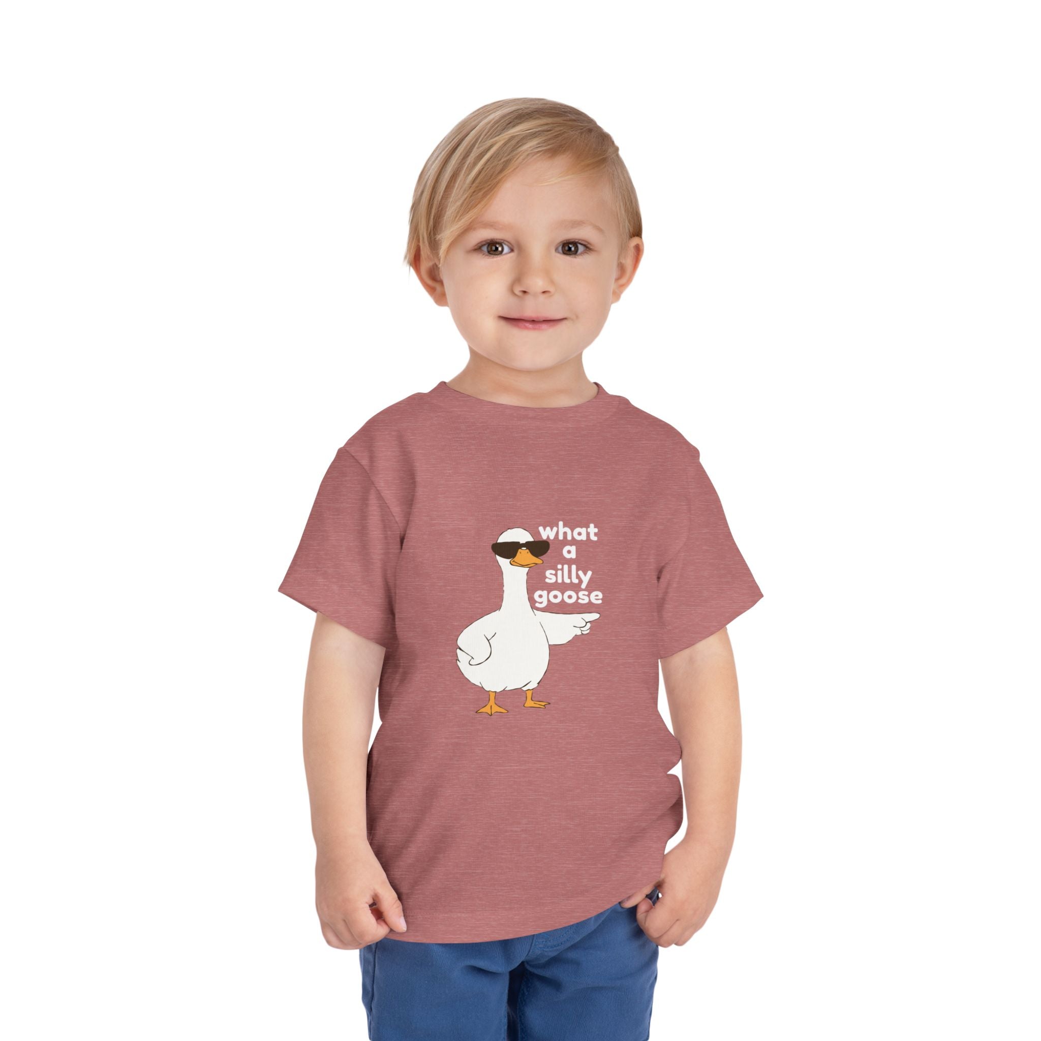 Toddler Tee — 'What a Silly Goose' Cute Goose Graphic Tee for Kids