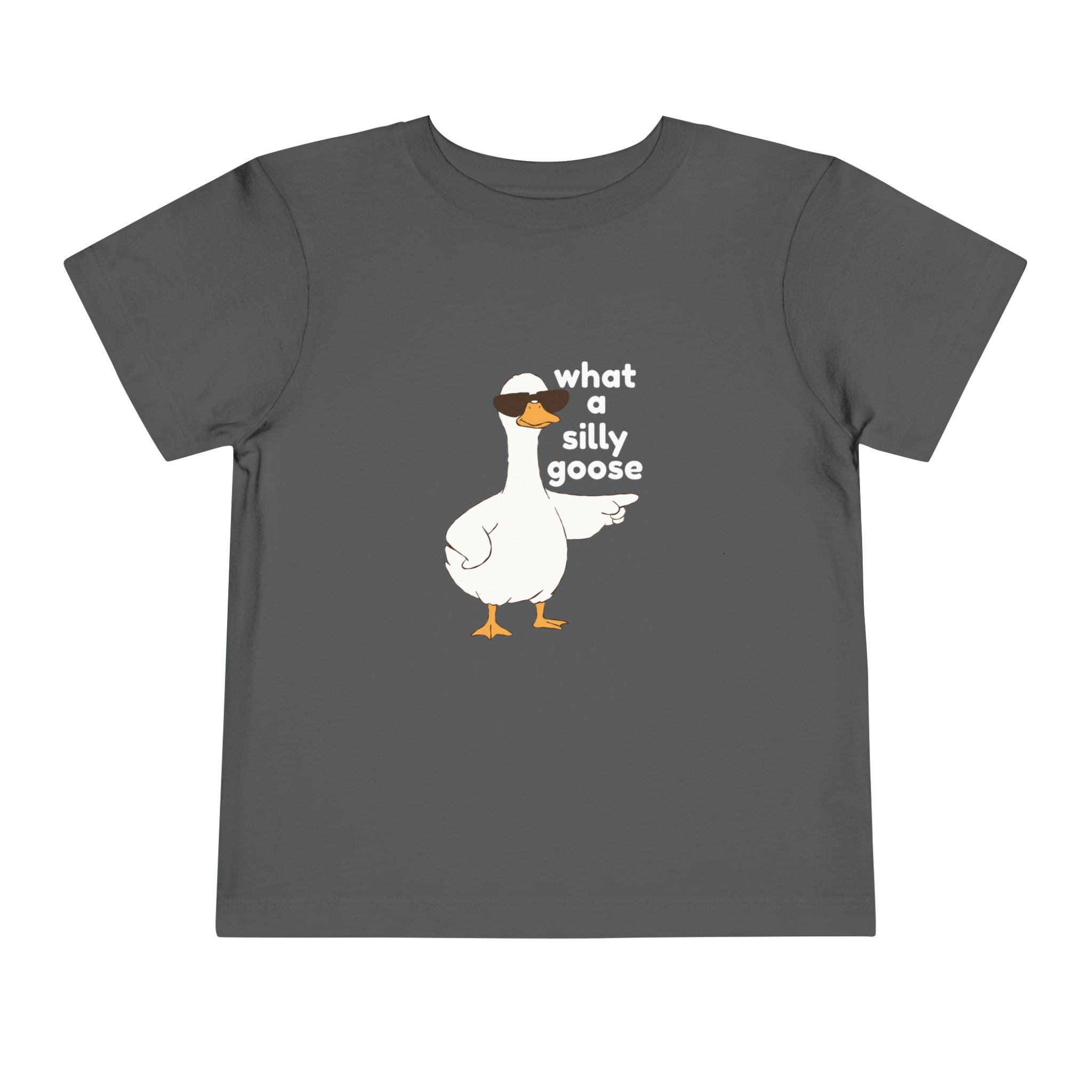 Toddler Tee — 'What a Silly Goose' Cute Goose Graphic Tee for Kids