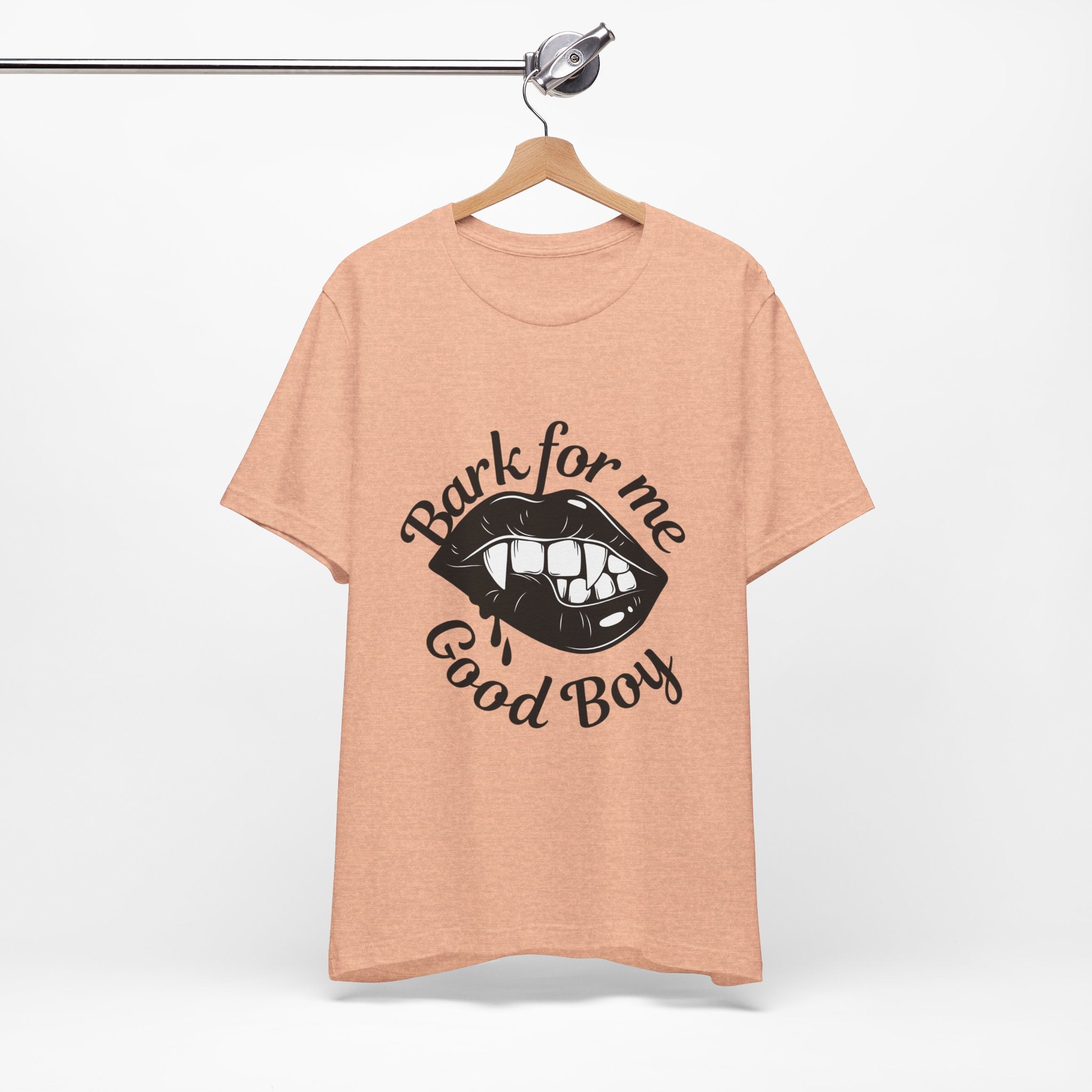 Graphic Tee — "Bark For Me Good Boy" Lip & Teeth Design