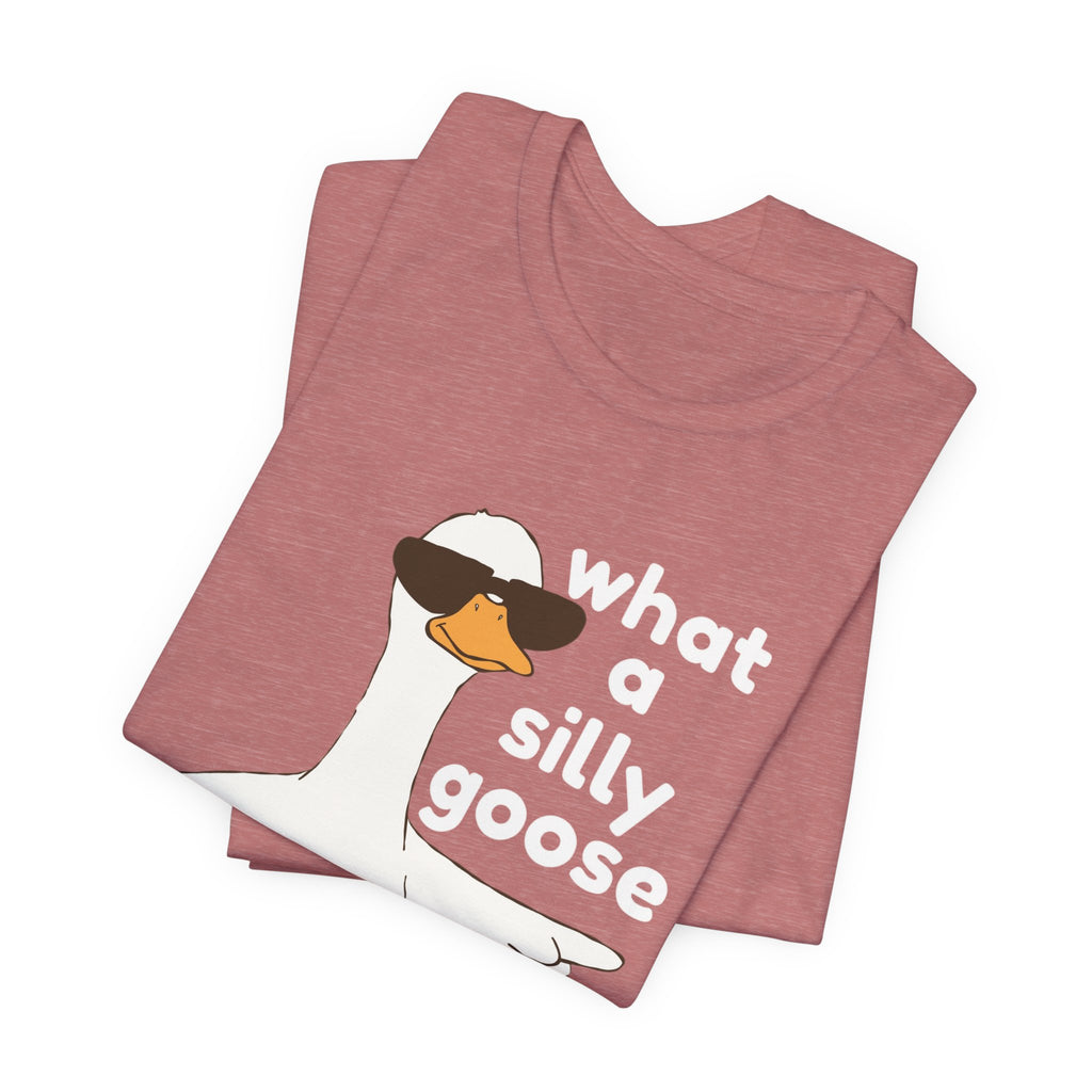 What a Silly Goose T-Shirt — Funny Cartoon Goose Tee for Animal Lovers