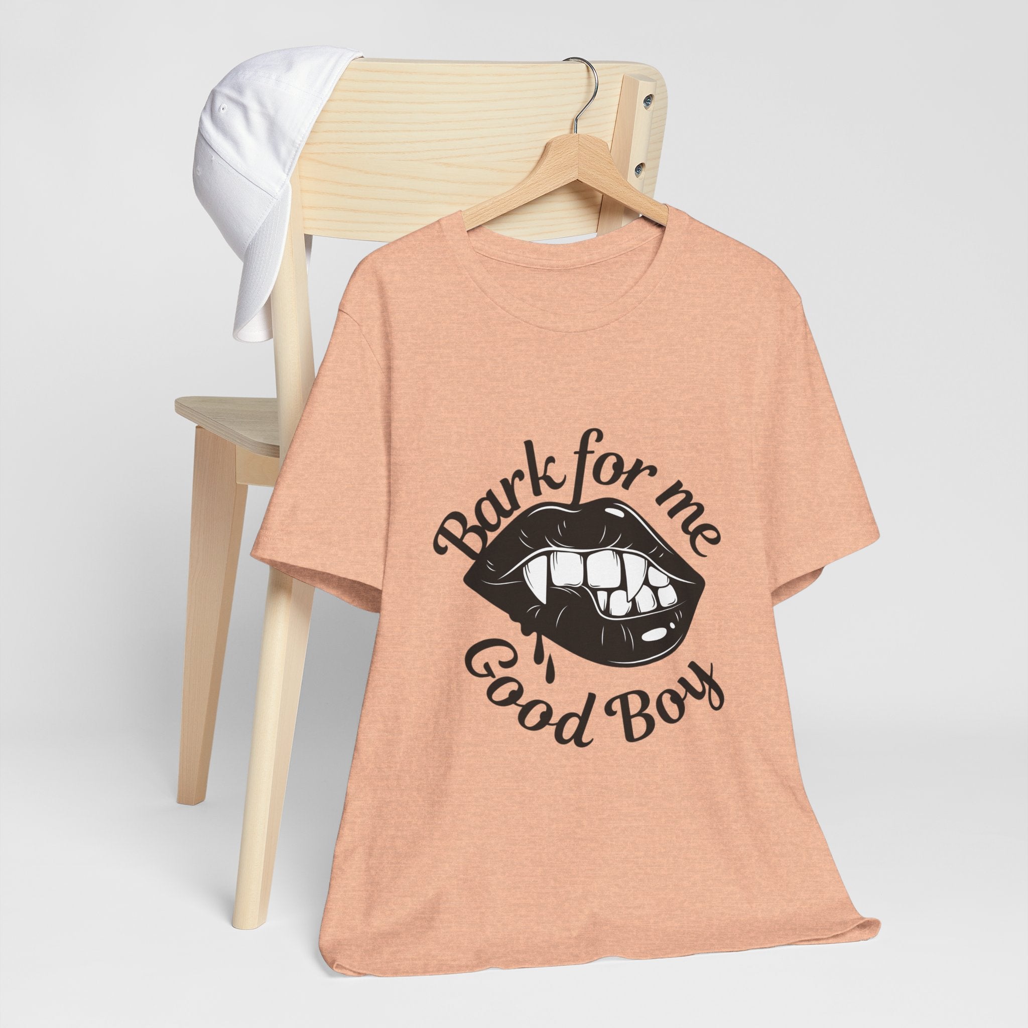 Graphic Tee — "Bark For Me Good Boy" Lip & Teeth Design