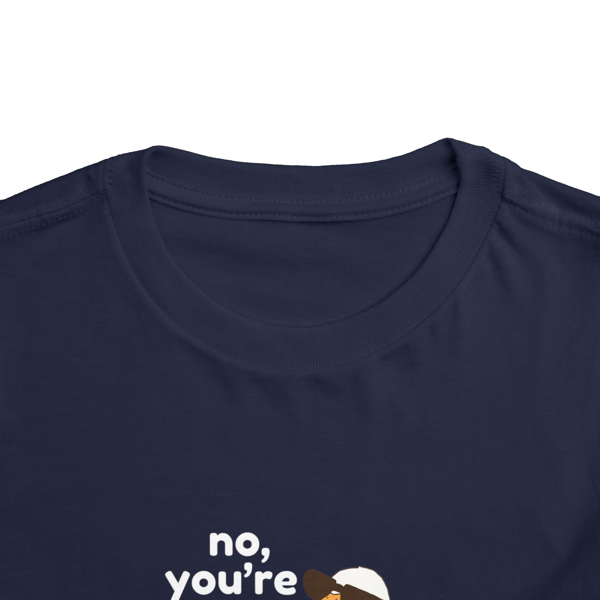 Toddler Tee – "No, You're a Silly Goose" Cute Cartoon Goose Shirt