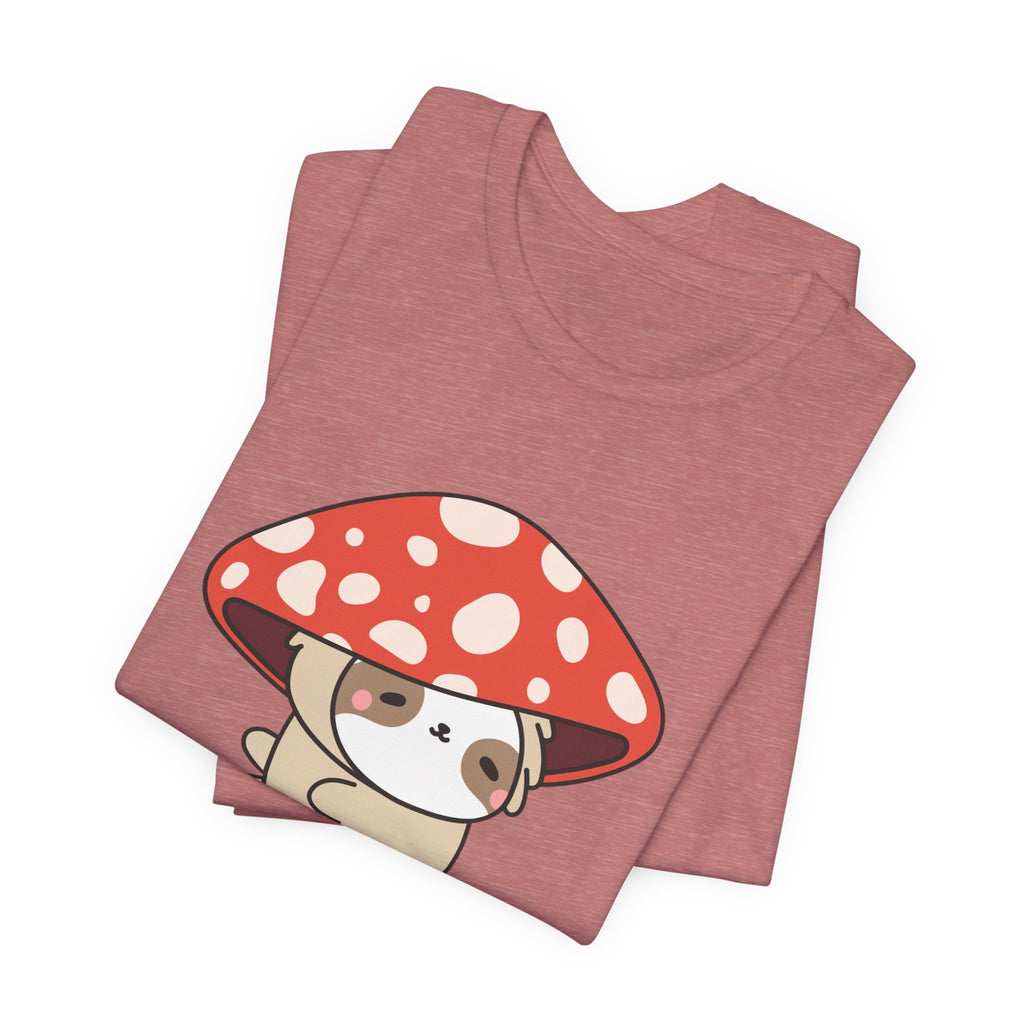 Don't Be Suspicious Mushroom Sloth T-Shirt — Cute Funny Graphic Tee