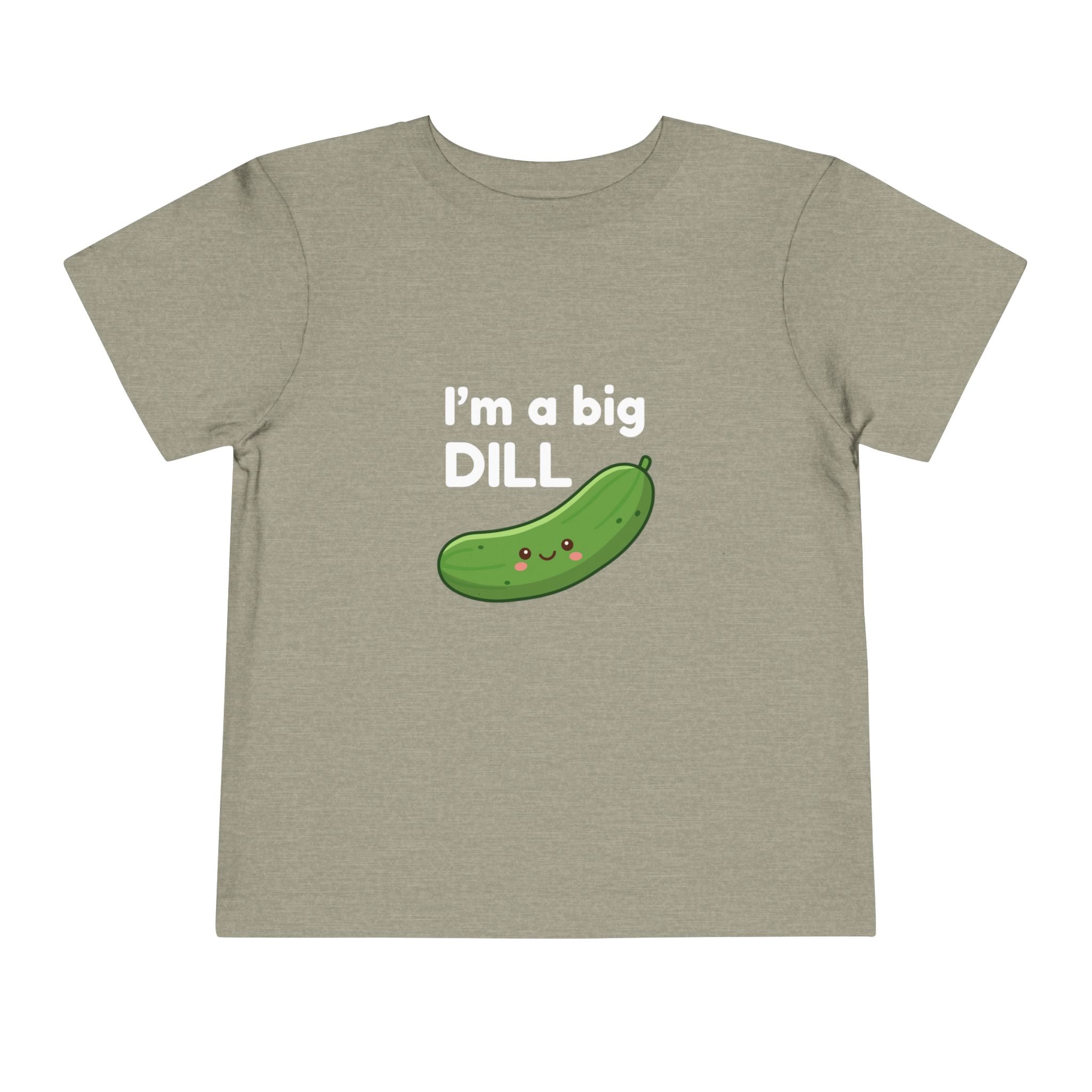 I’m a Big Dill Toddler Tee - Cute Pickle Graphic Shirt for Kids