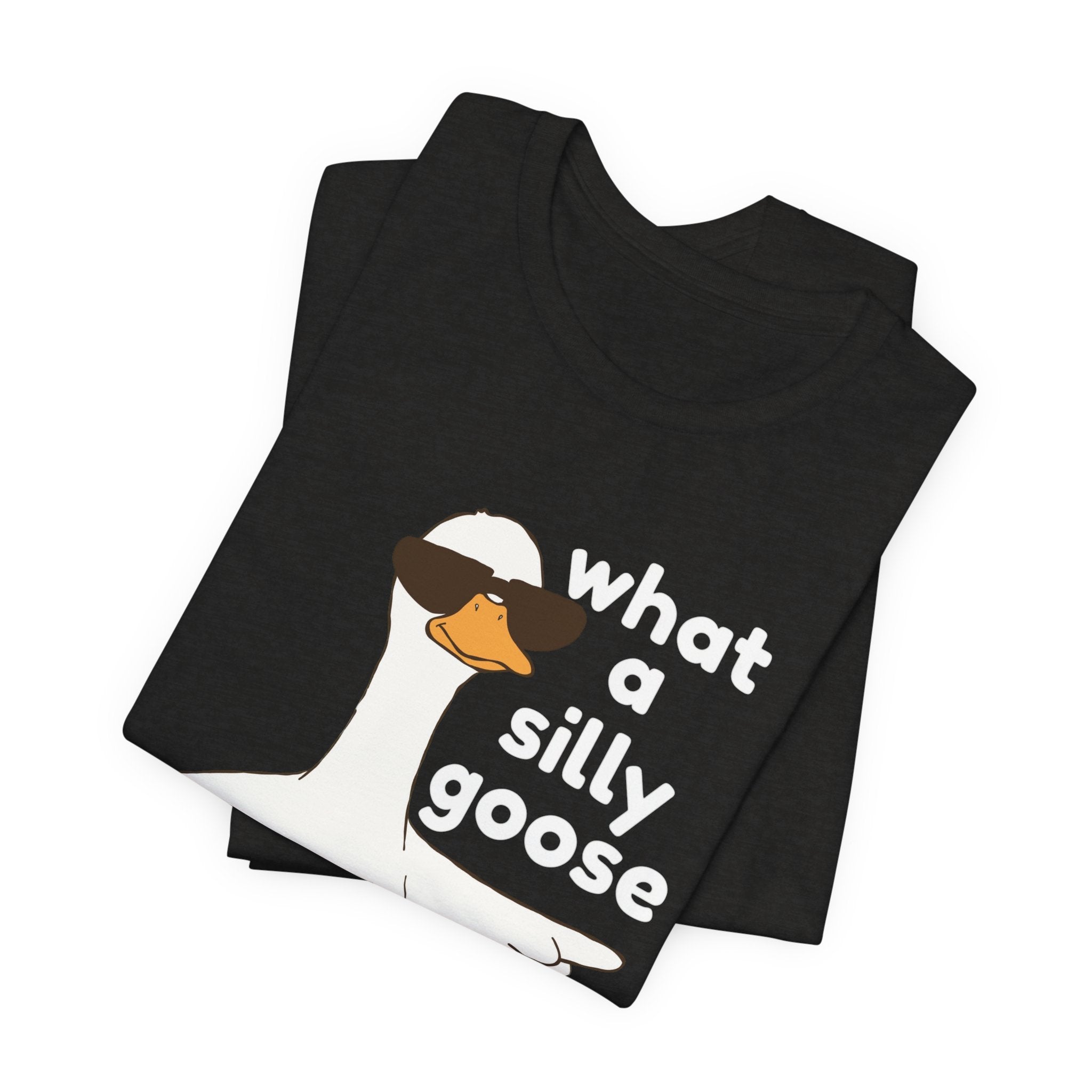 What a Silly Goose T-Shirt — Funny Cartoon Goose Tee for Animal Lovers