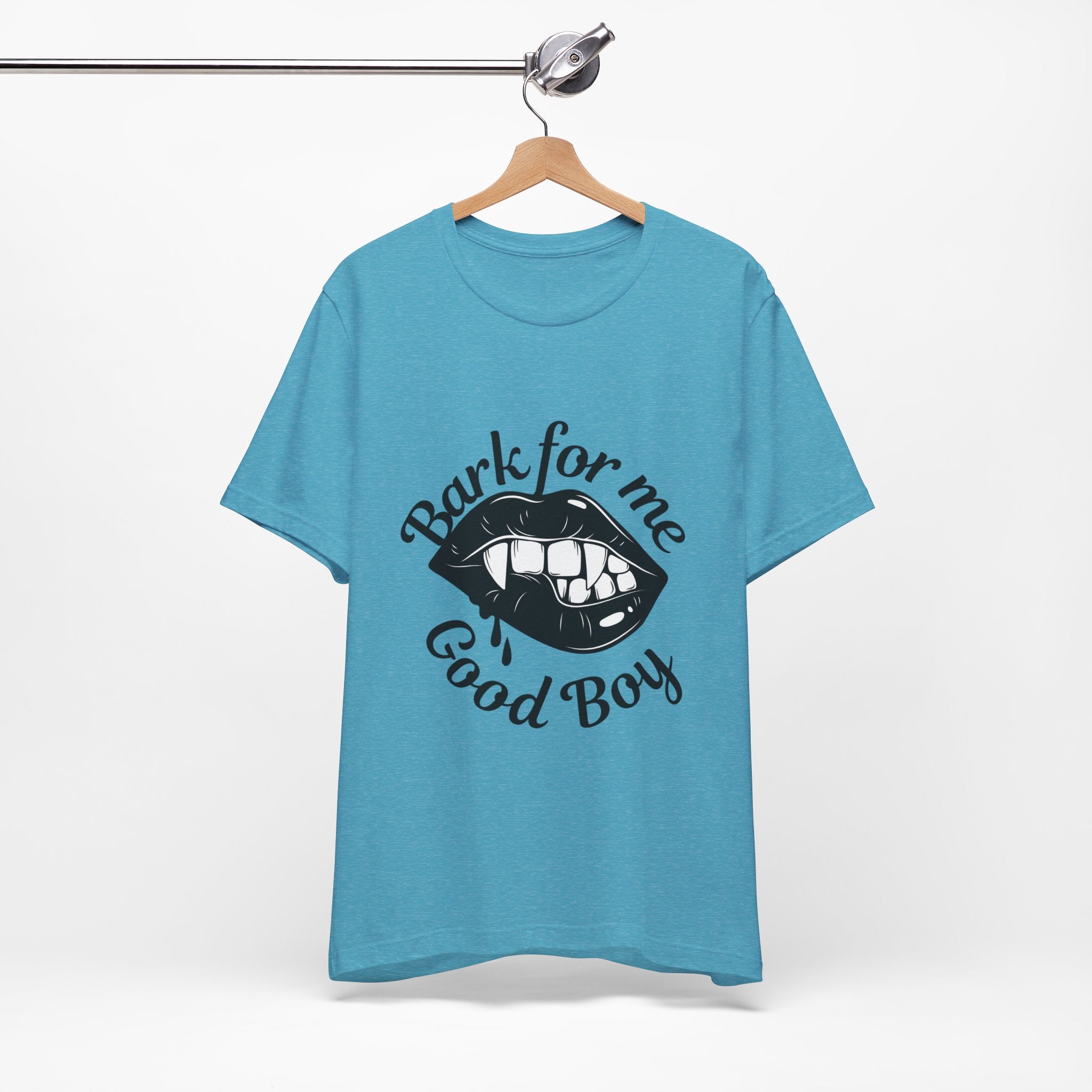 Graphic Tee — "Bark For Me Good Boy" Lip & Teeth Design