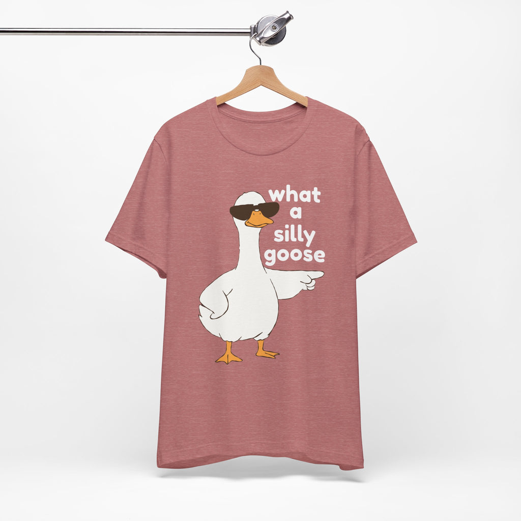 What a Silly Goose T-Shirt — Funny Cartoon Goose Tee for Animal Lovers